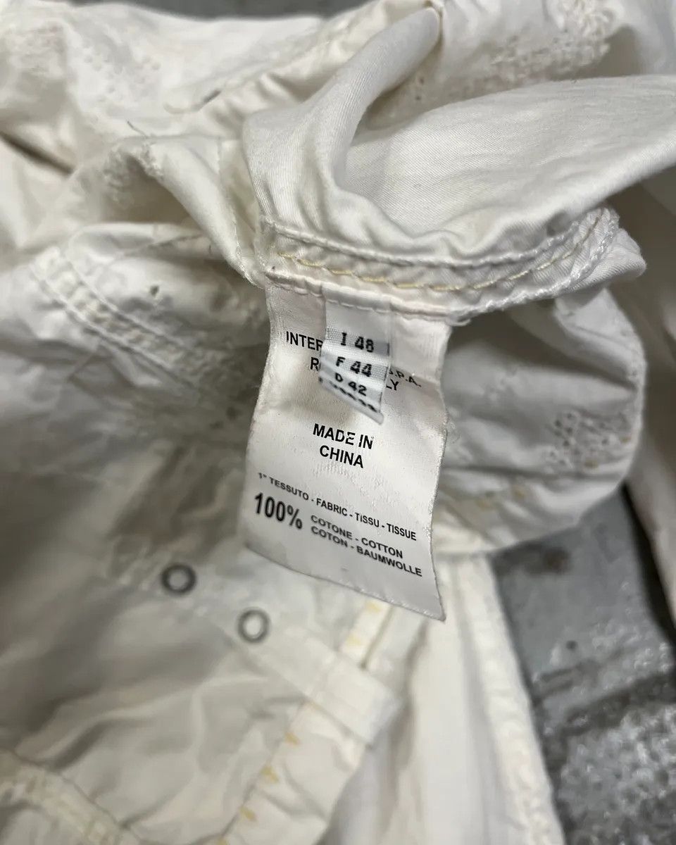 Marithe + Francois Girbaud 1990s Marithé + François Girbaud White Eyelet Embroidered Shirt Size M / US 6-8 / IT 42-44 - 10 Thumbnail