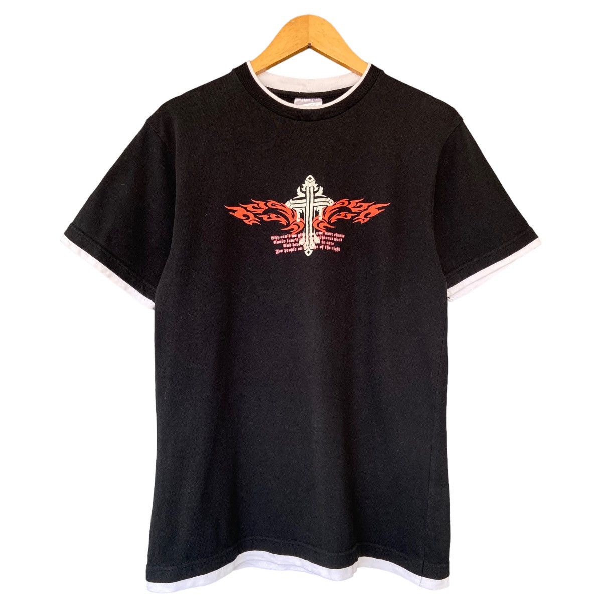 Japanese Brand Sixtenners Japanese Cross Tribal Poem Layer Style Tee Size US M / EU 48-50 / 2 - 4 Thumbnail