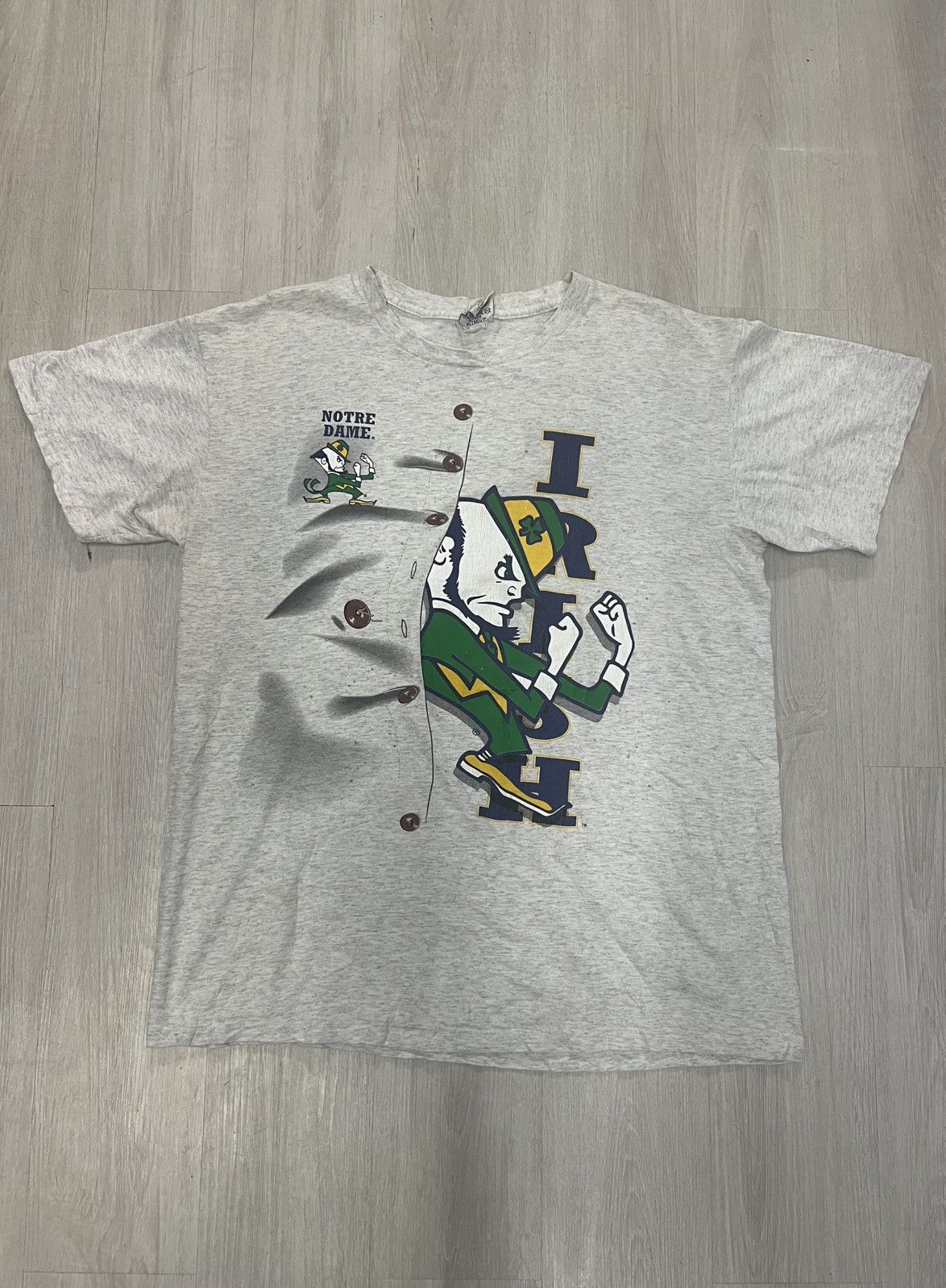Nutmeg Vintage Nutmeg Notre Dame The Fighting Irish Size US XL / EU 56 / 4 - 1 Thumbnail
