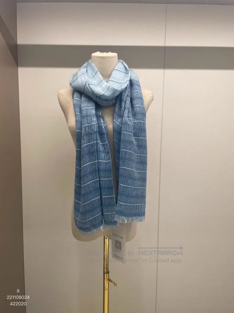 Loro Piana Loro Piana Sky Blue Cashmere Scarf Size ONE SIZE - 1 Thumbnail