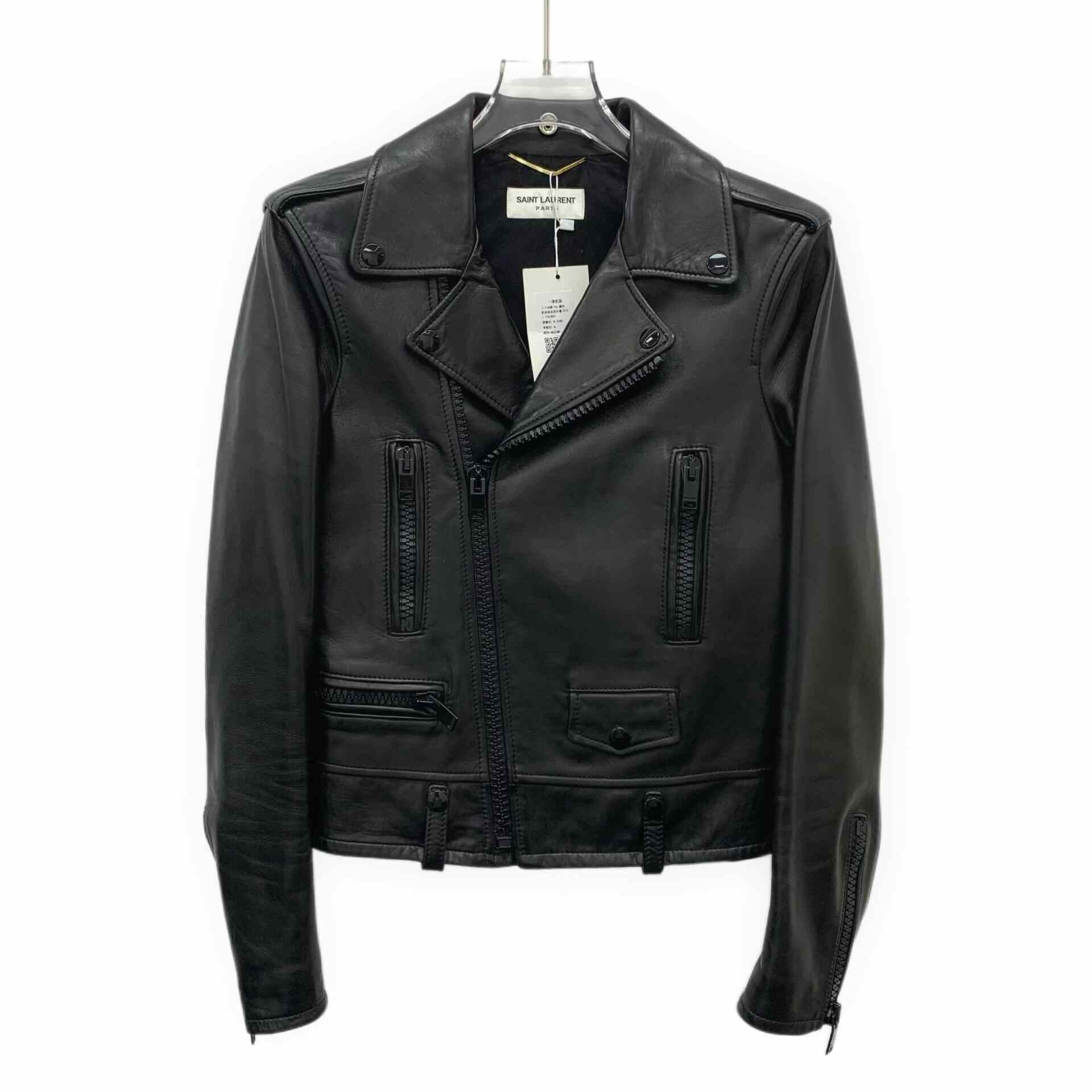 Saint Laurent Paris Saint Laurent Paris Black Leather Jacket M Women Size M / US 6-8 / IT 42-44 - 1 Thumbnail