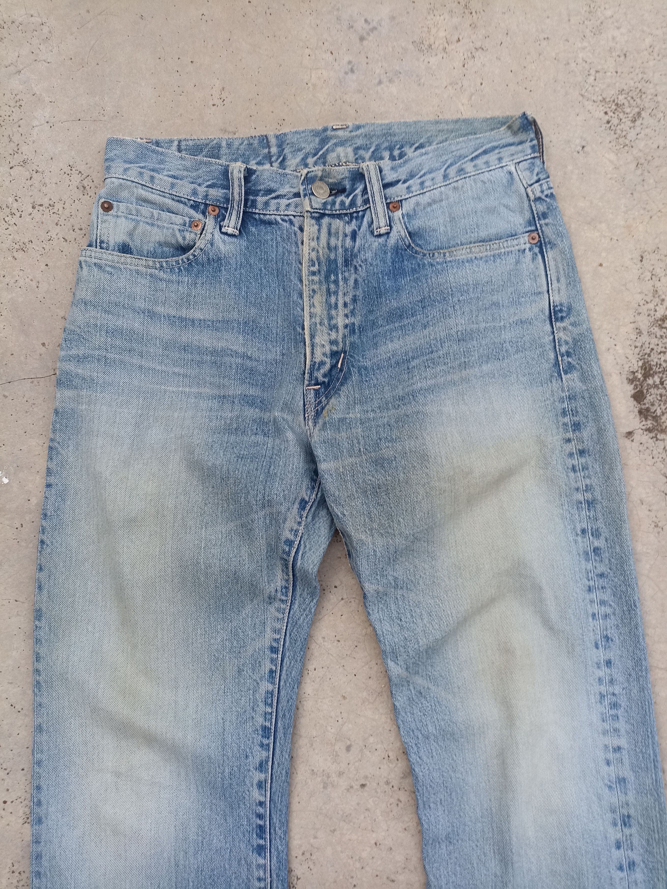 Le Grande Bleu (L.G.B.) Vintage LGB distressed jeans Blue Blue Japan mud washed Size US 30 / EU 46 - 2 Thumbnail