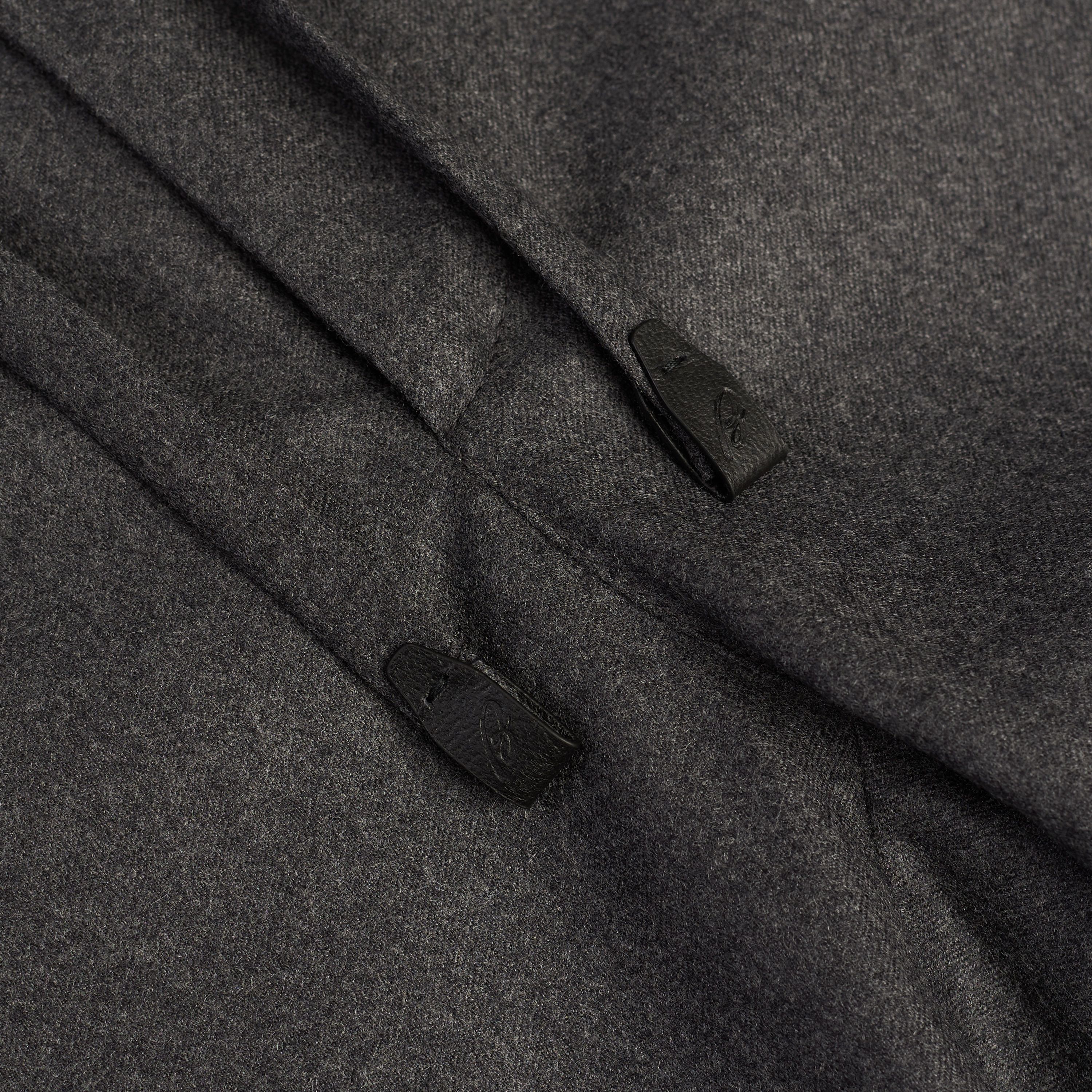 Brioni Gray Sidney Trousers - Cashmere & Wool Flannel, Drawstring Size US 32 / EU 48 - 12 Thumbnail