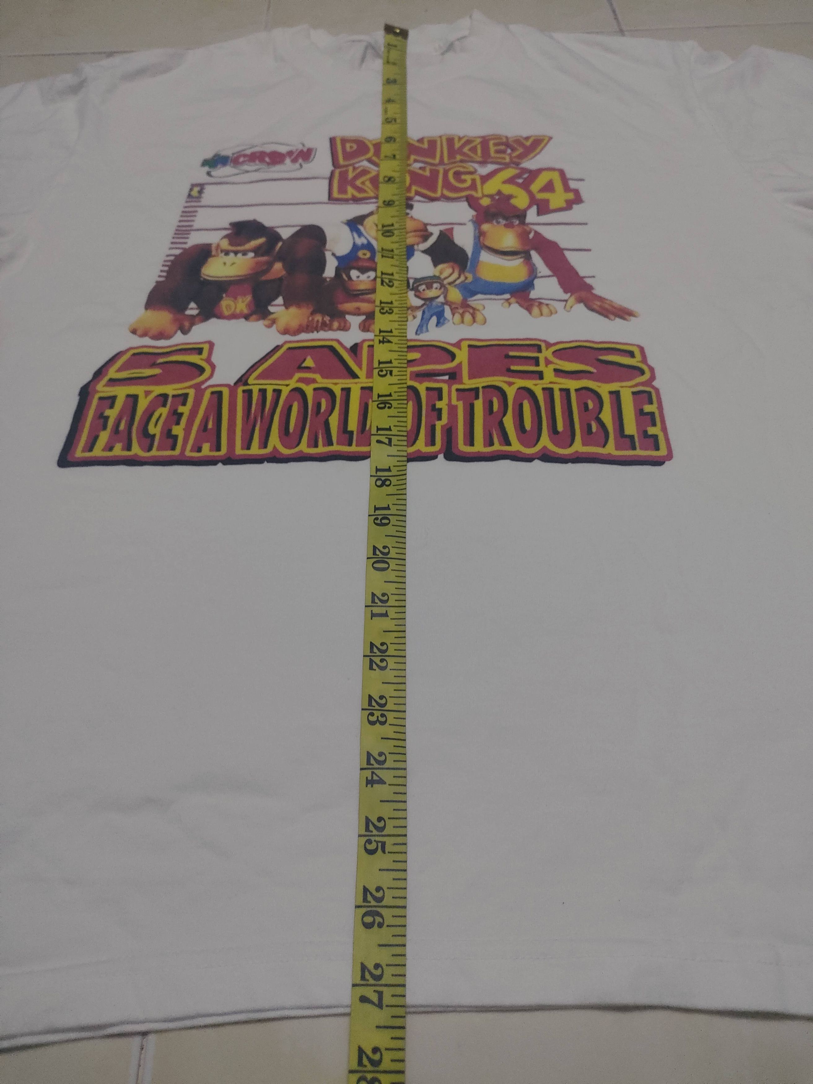 Anime Vintage Nitendo 64 Donkey Kong Games Computer Tee Size US L / EU 52-54 / 3 - 7 Thumbnail