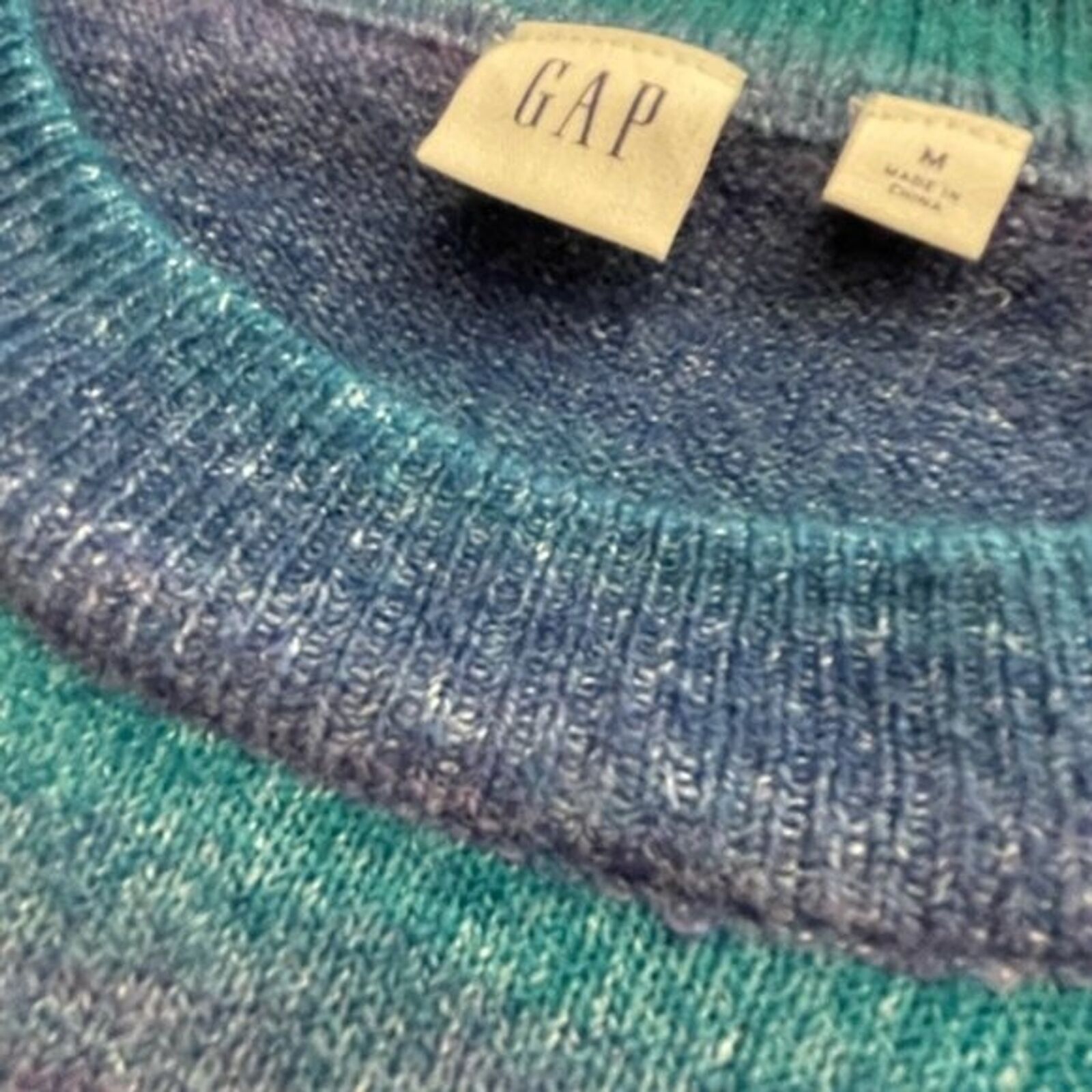 Gap Gap Sweater Womens Medium Multi Strip Ultra Soft Size M / US 6-8 / IT 42-44 - 2 Thumbnail