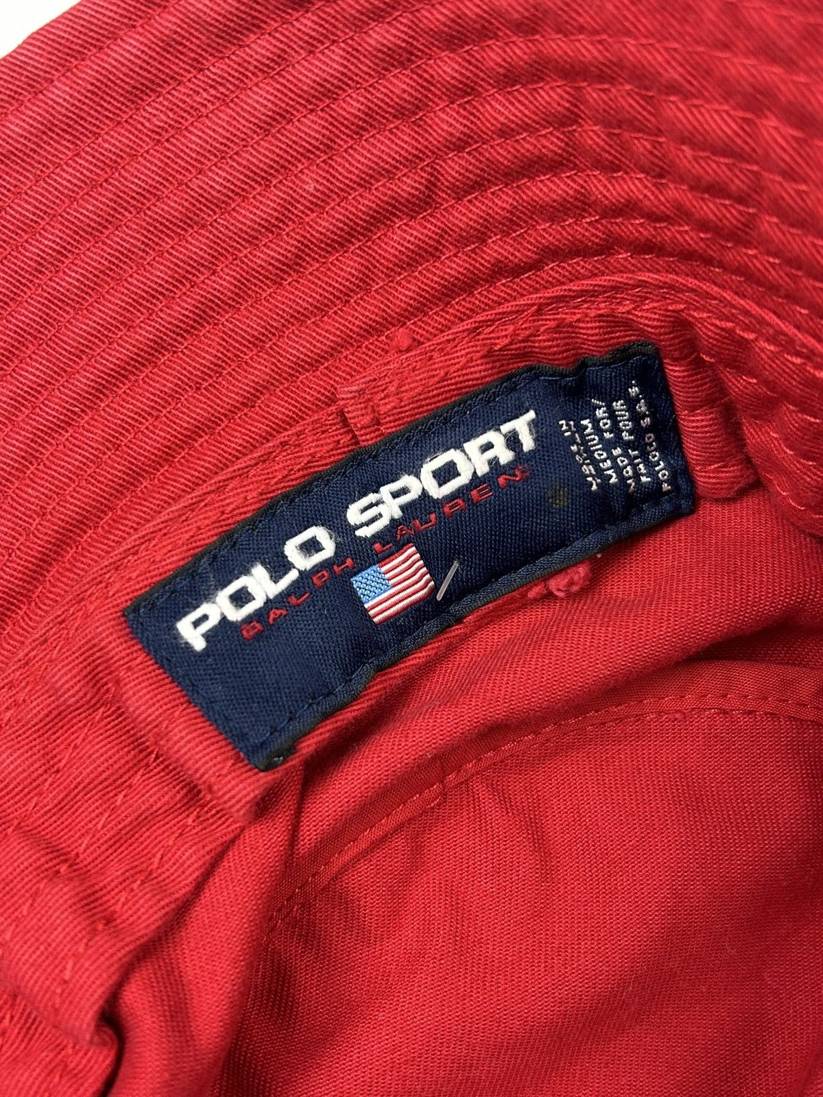 Polo Ralph Lauren × Vintage Vintage Polo Sport Ralph Lauren Panama Hat Size 32 - 6 Thumbnail