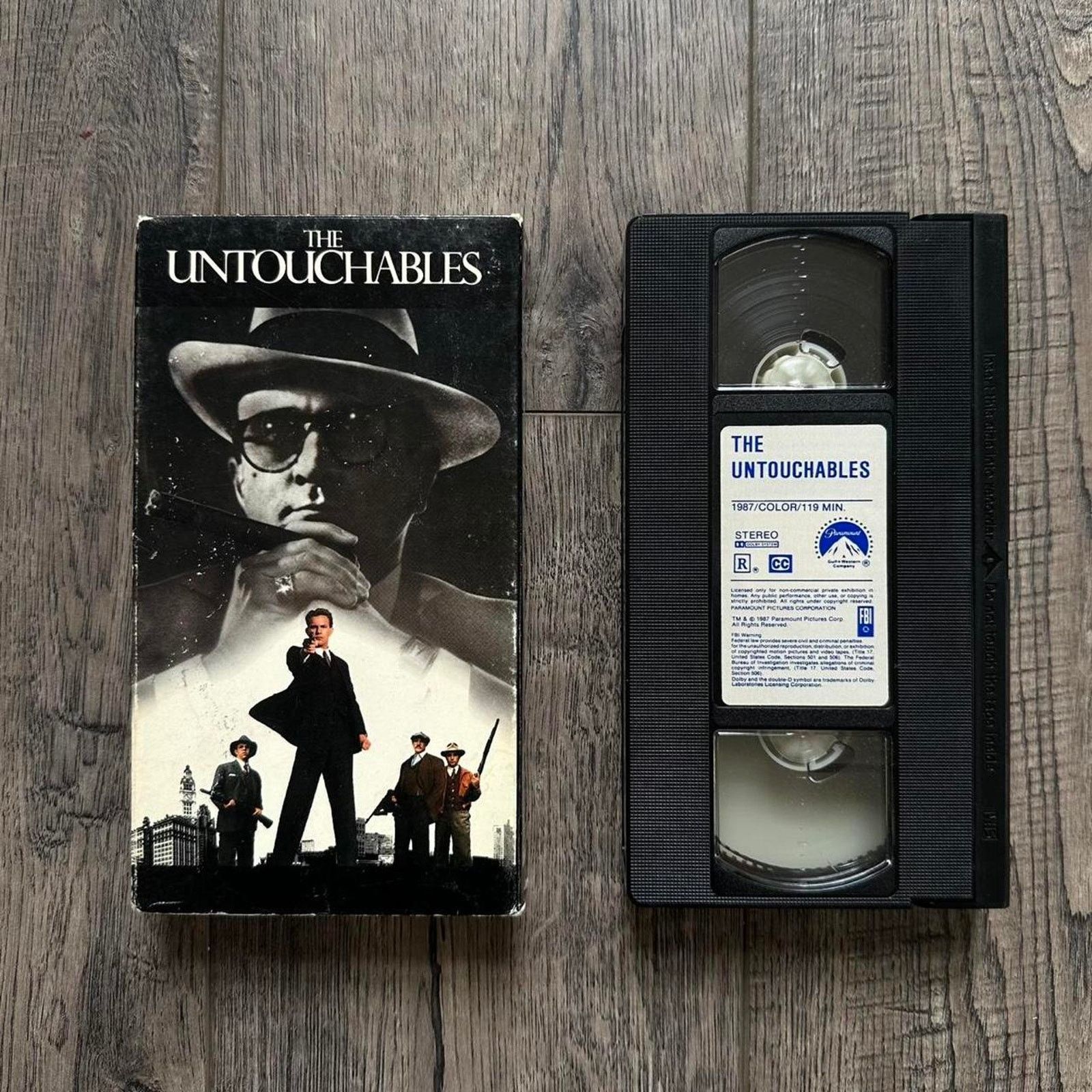 Vintage Rare Vintage The Untoucheables Crime Mob VHS Movie Tape Size ONE SIZE - 1 Thumbnail