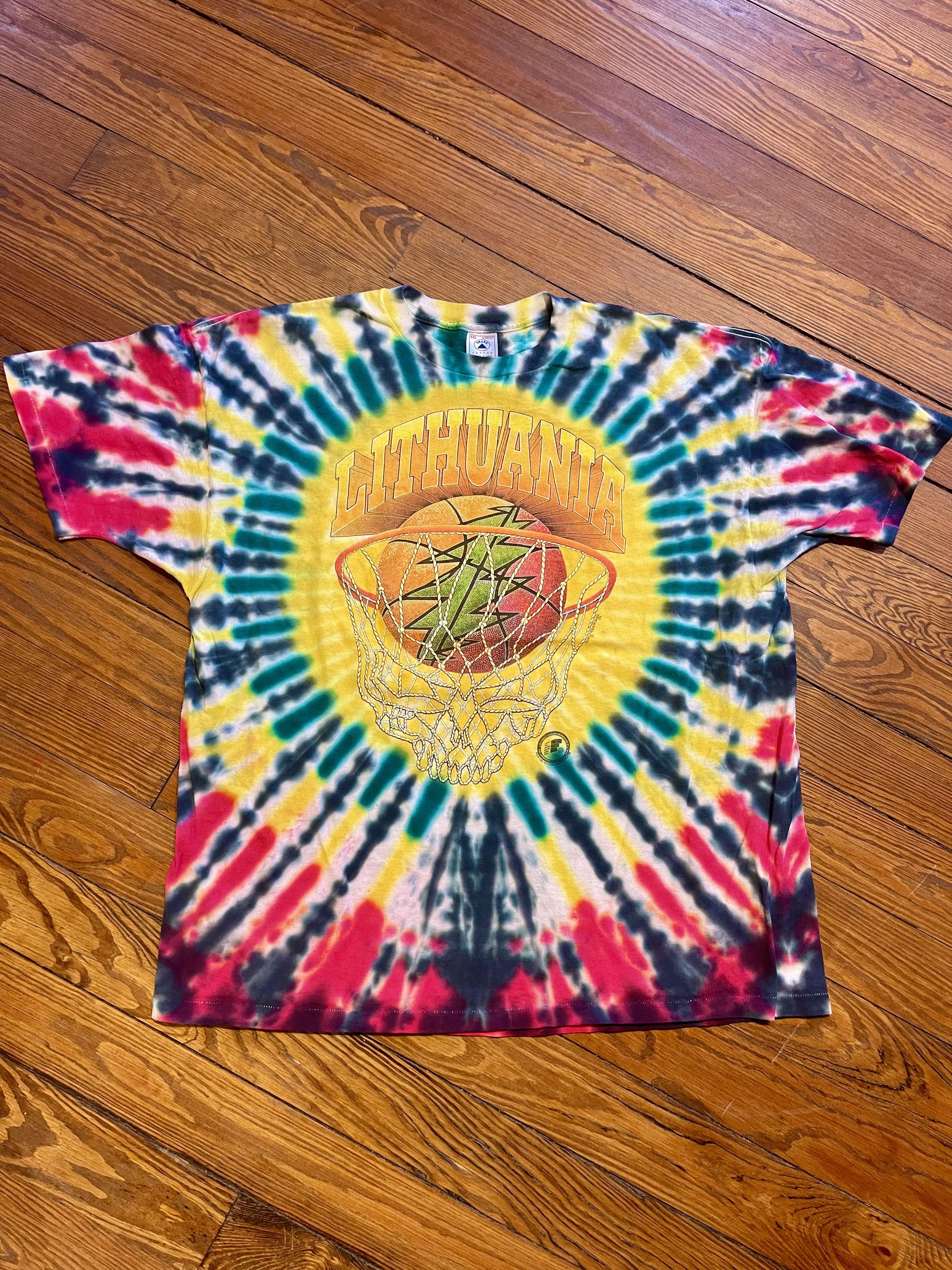 image of Band Tees x Grateful Dead Vintage 1996 Grateful Dead Lithuania 90's Band T-Shirt in Tie Dye (Size X