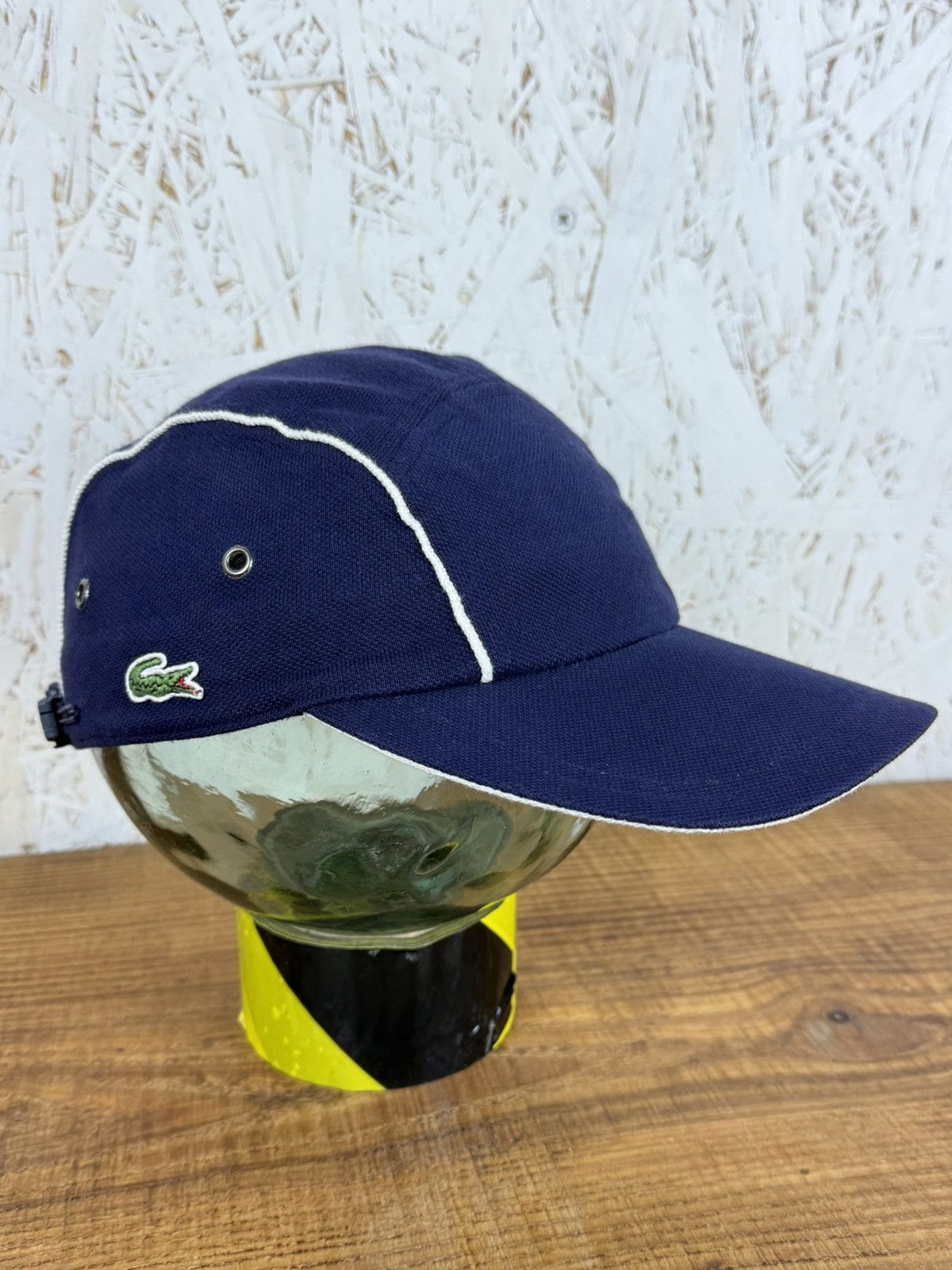 90s Vintage Lacoste Retro Tennis Cap OG Size 2 Navy