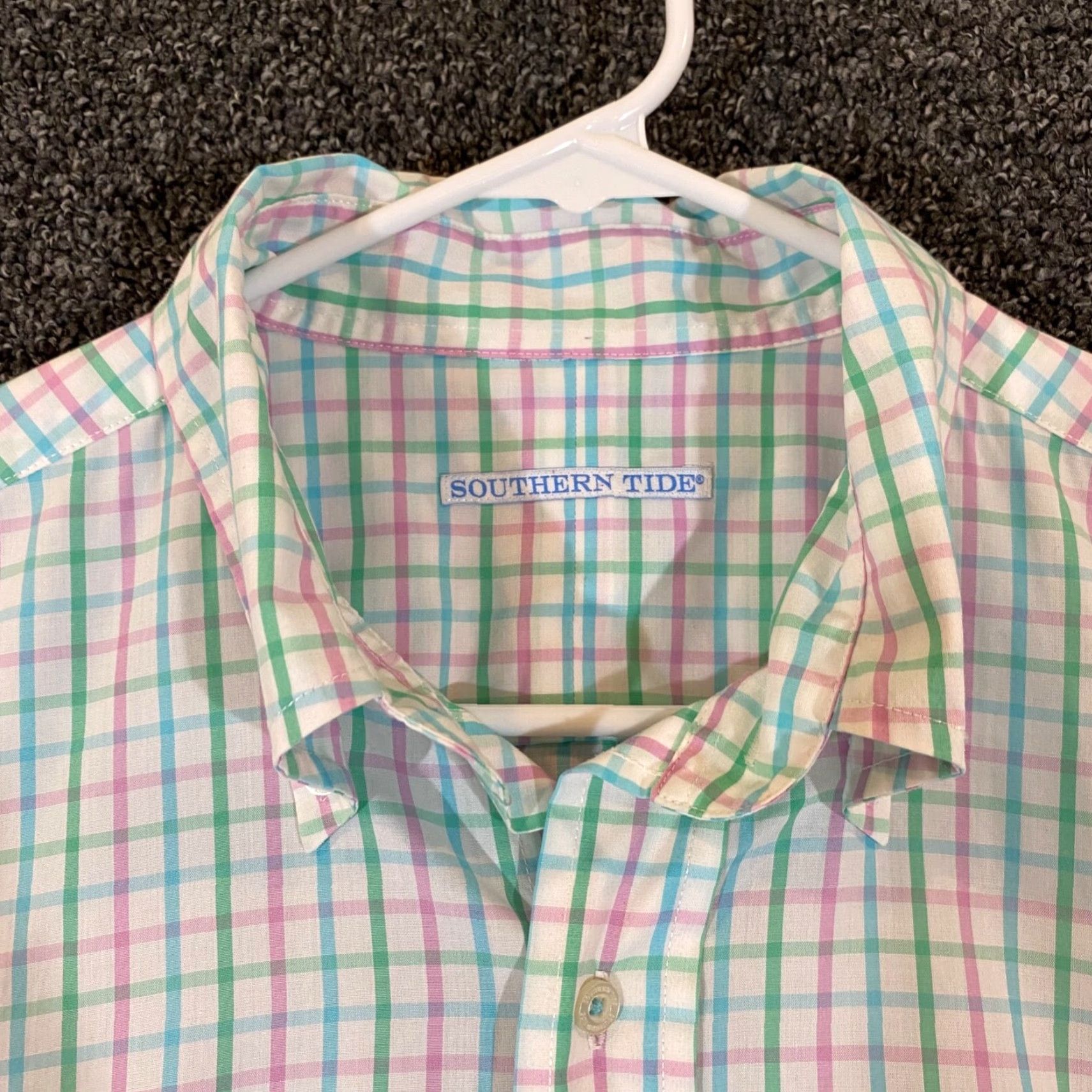Southern Tide SOUTHERN TIDE Shirt Mens L Multicolor White Blue Plaid Button-Down Casual Classic Size US L / EU 52-54 / 3 - 2 Thumbnail