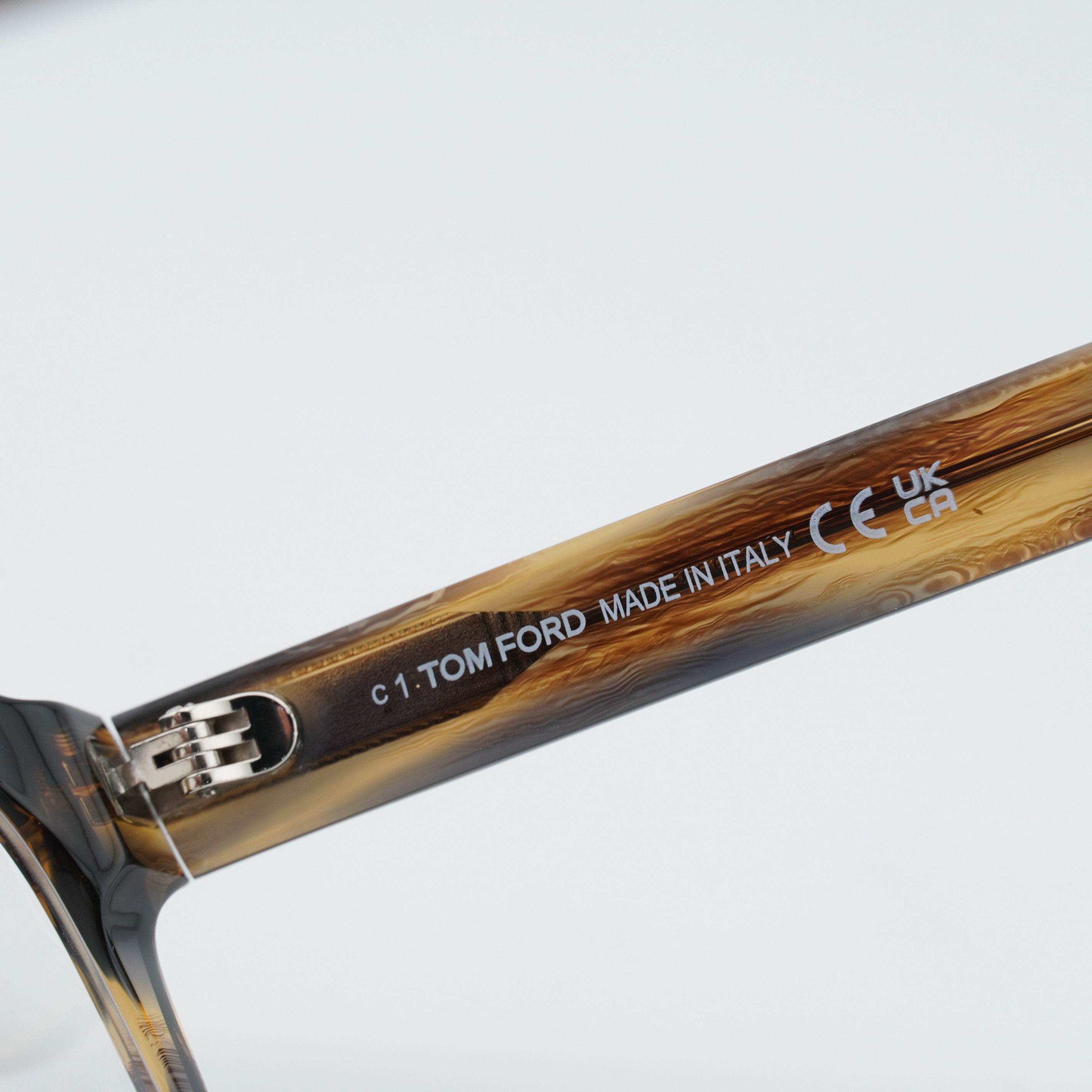 Tom Ford Tom Ford FT5886-B 045 Eyeglasses Havana 50mm Square Frame Size ONE SIZE - 4 Thumbnail