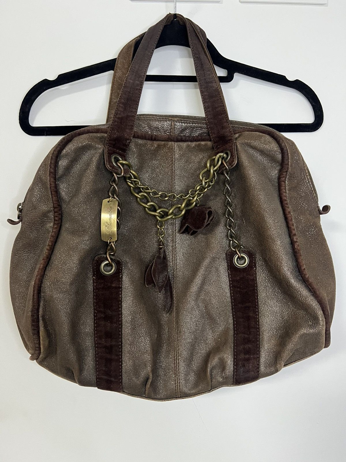 Blumarine Blumarine genuine leather bag brown Size ONE SIZE - 1 Thumbnail