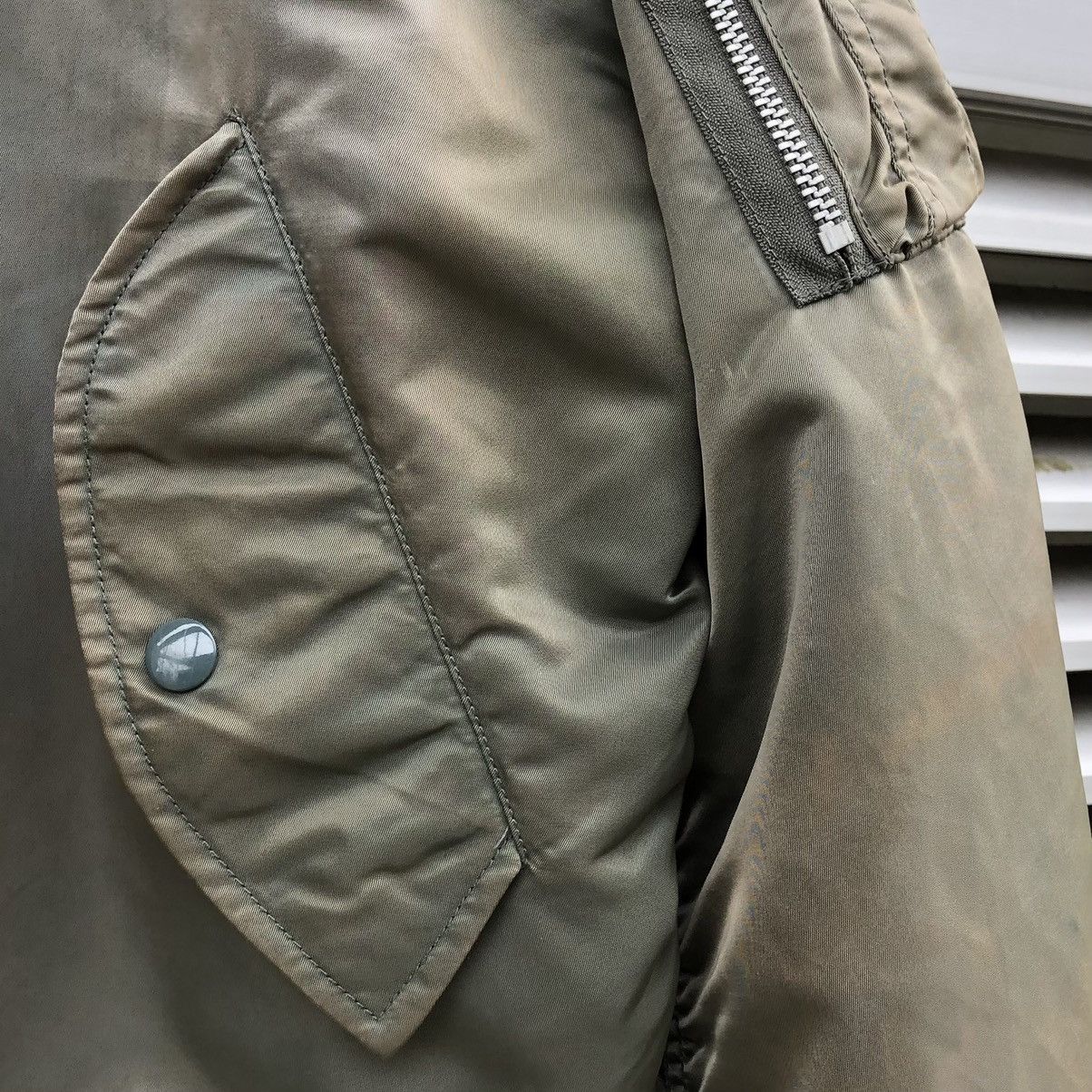 Vintage Sun Faded Ma-1 Bomber Jacket By Uniqlo