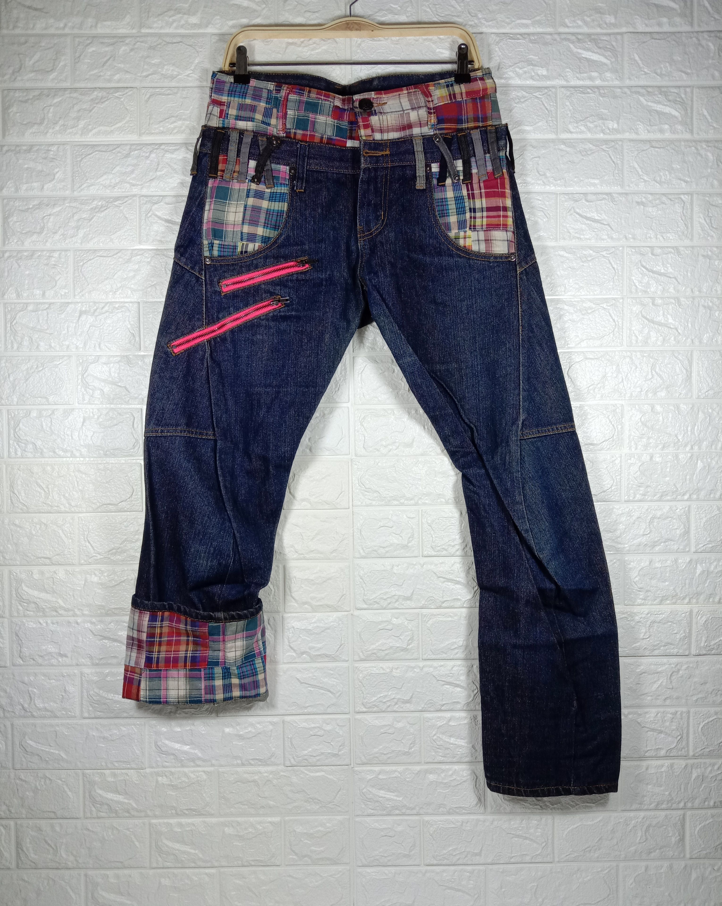 Japanese Brand Vintage Hybrid Removal Upstart Double Waist Jeans Size US 34 / EU 50 - 1 Thumbnail