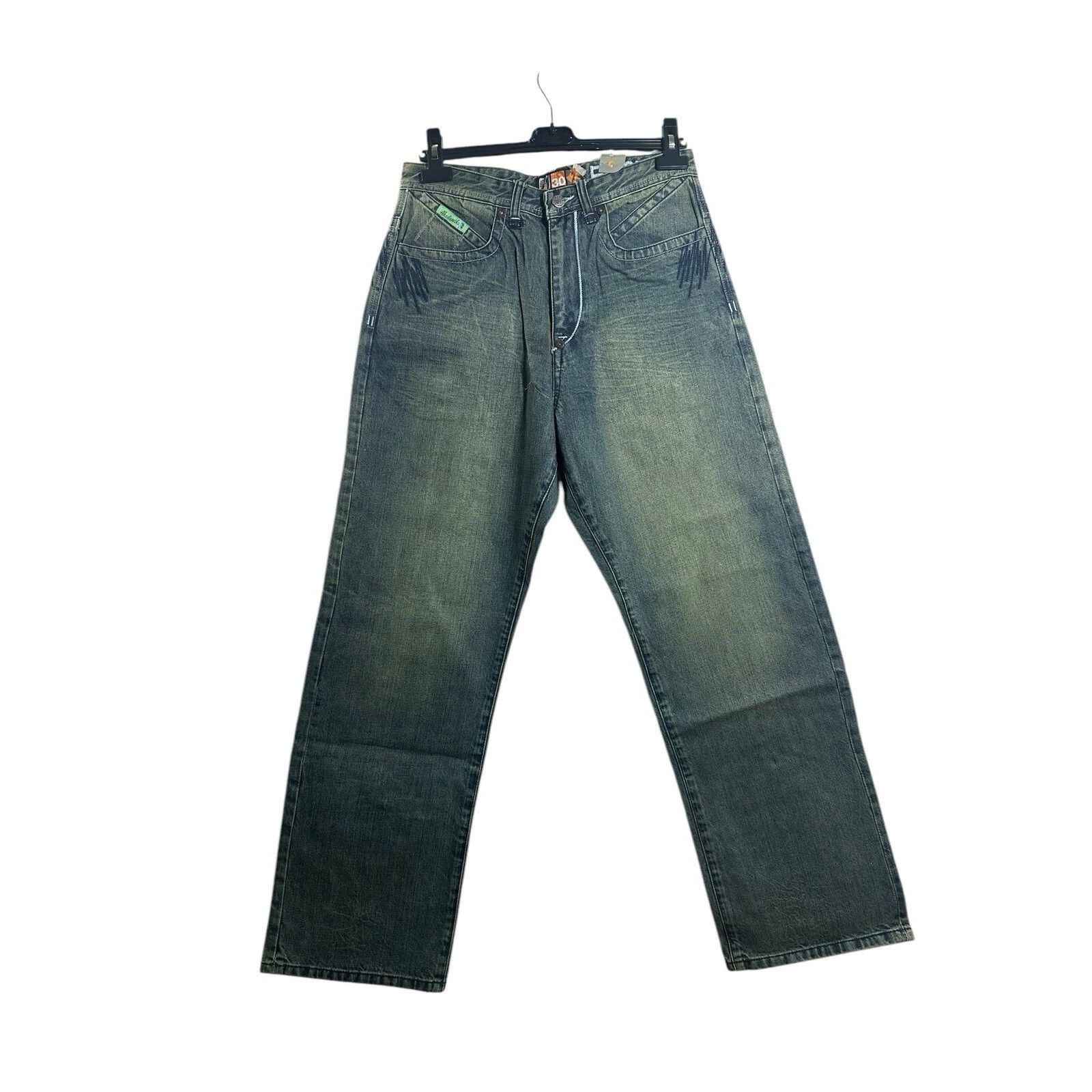 Akademiks Vintage Akademiks Jeans Mens Denim Baggy Wide Leg Hip Hop Y2 Size US 30 / EU 46 - 1 Thumbnail