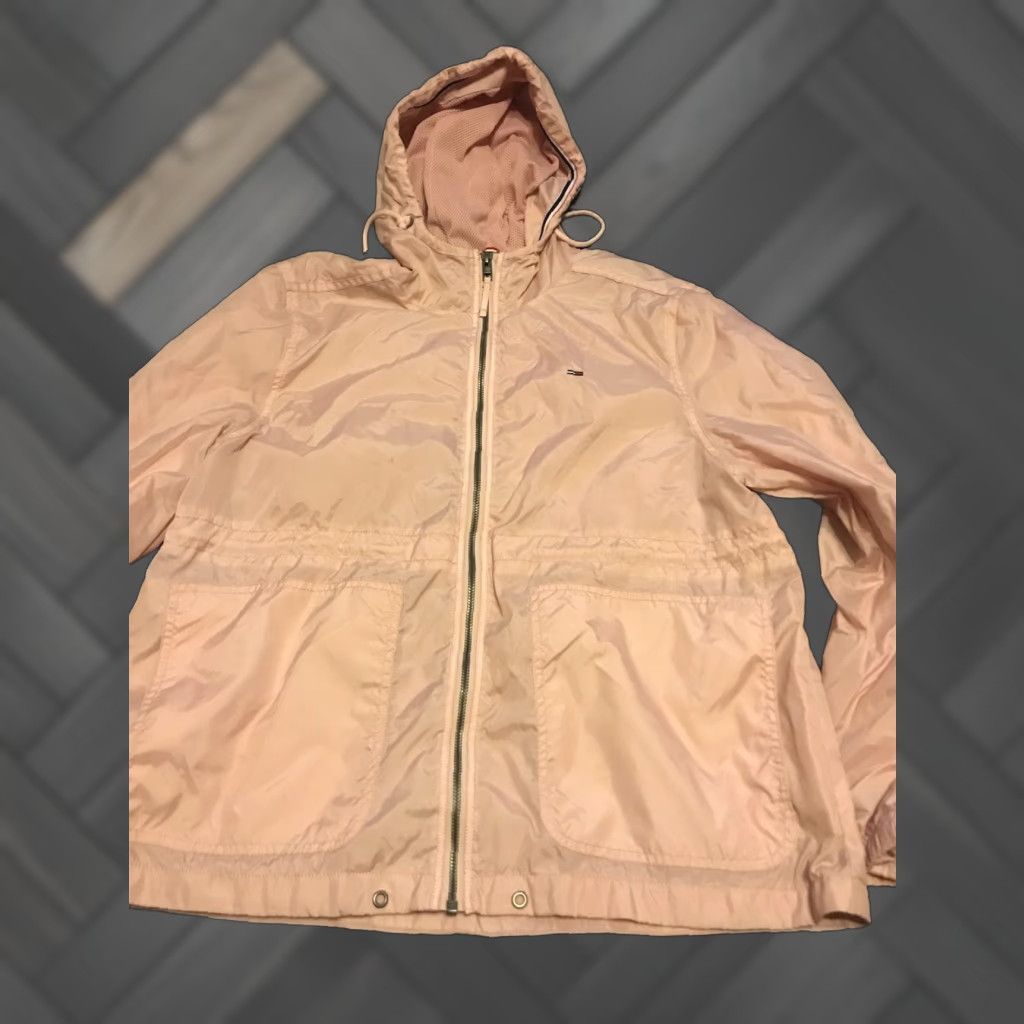 Tommy Hilfiger Tommy Hilfiger Windbreaker Jacket Women M Pink Nylon Lining Nylon Regular Size M / US 6-8 / IT 42-44 - 1 Thumbnail