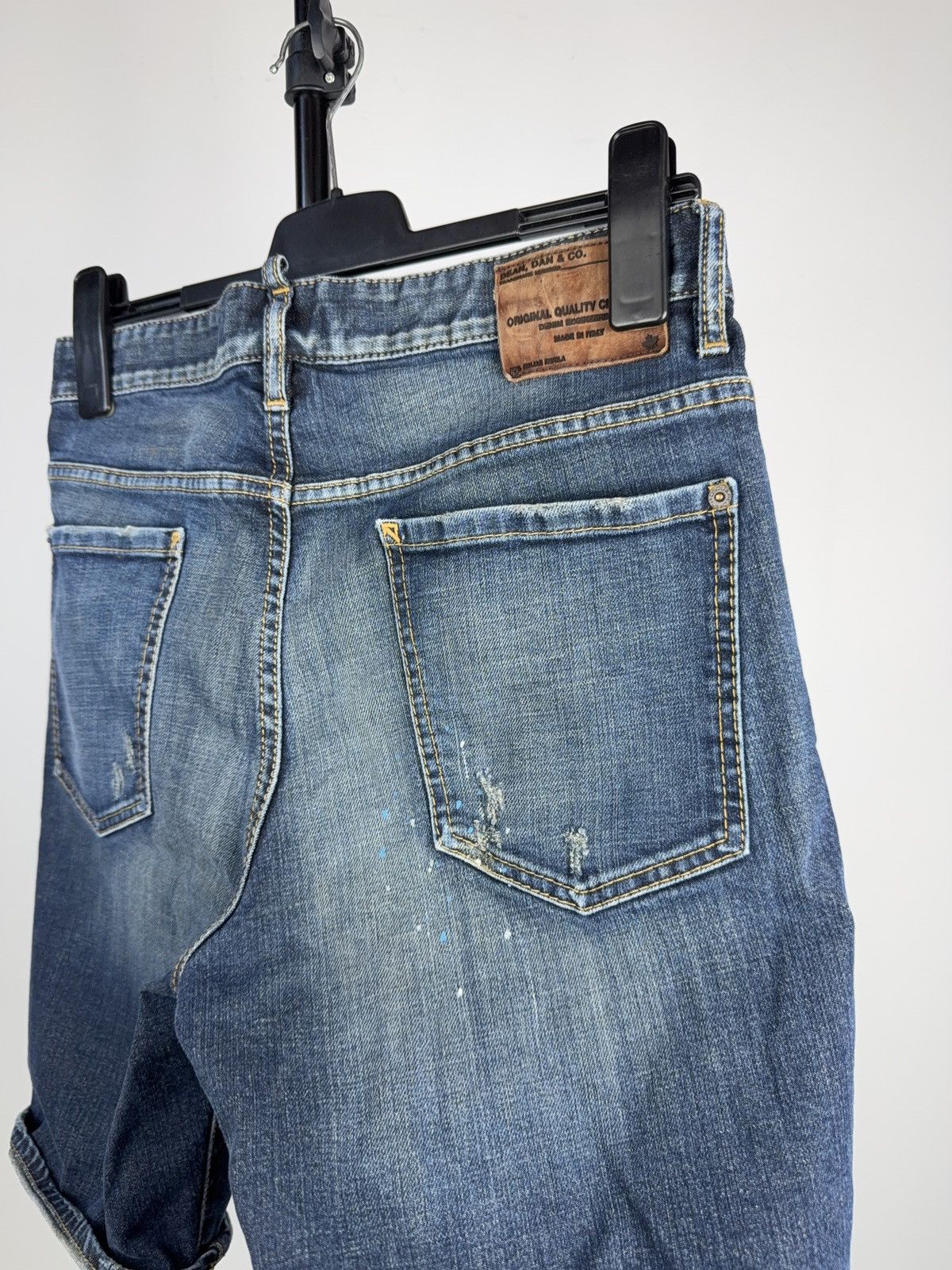 Dsquared2 Dsquared2 Distressed Denim Shorts Paint Splatter Italy 44 Size US 30 / EU 46 - 11 Thumbnail