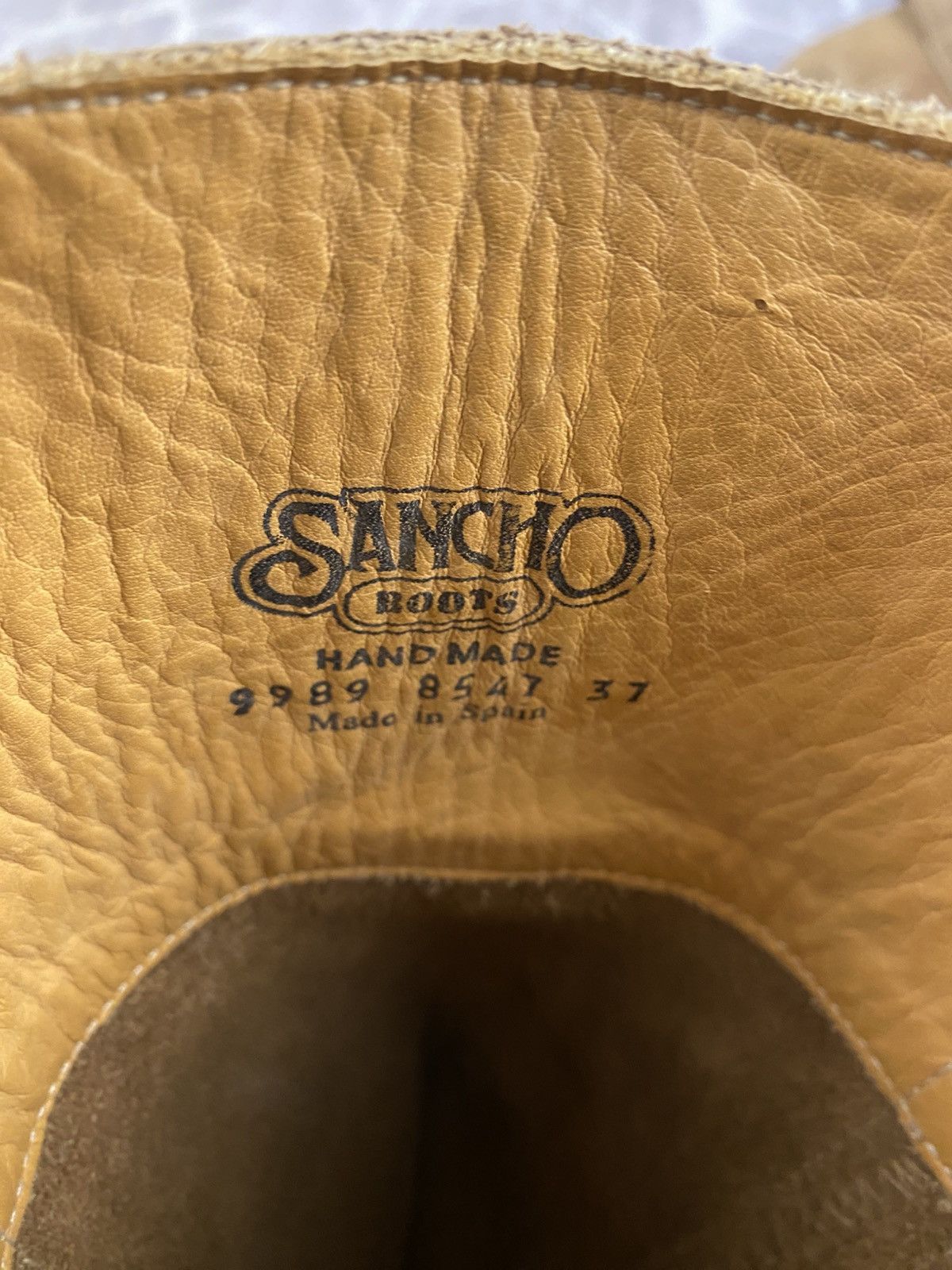 Sancho Boots Sancho Boots leather western knee-high boots beige size: 37 Size US 7 / IT 37 - 5 Thumbnail