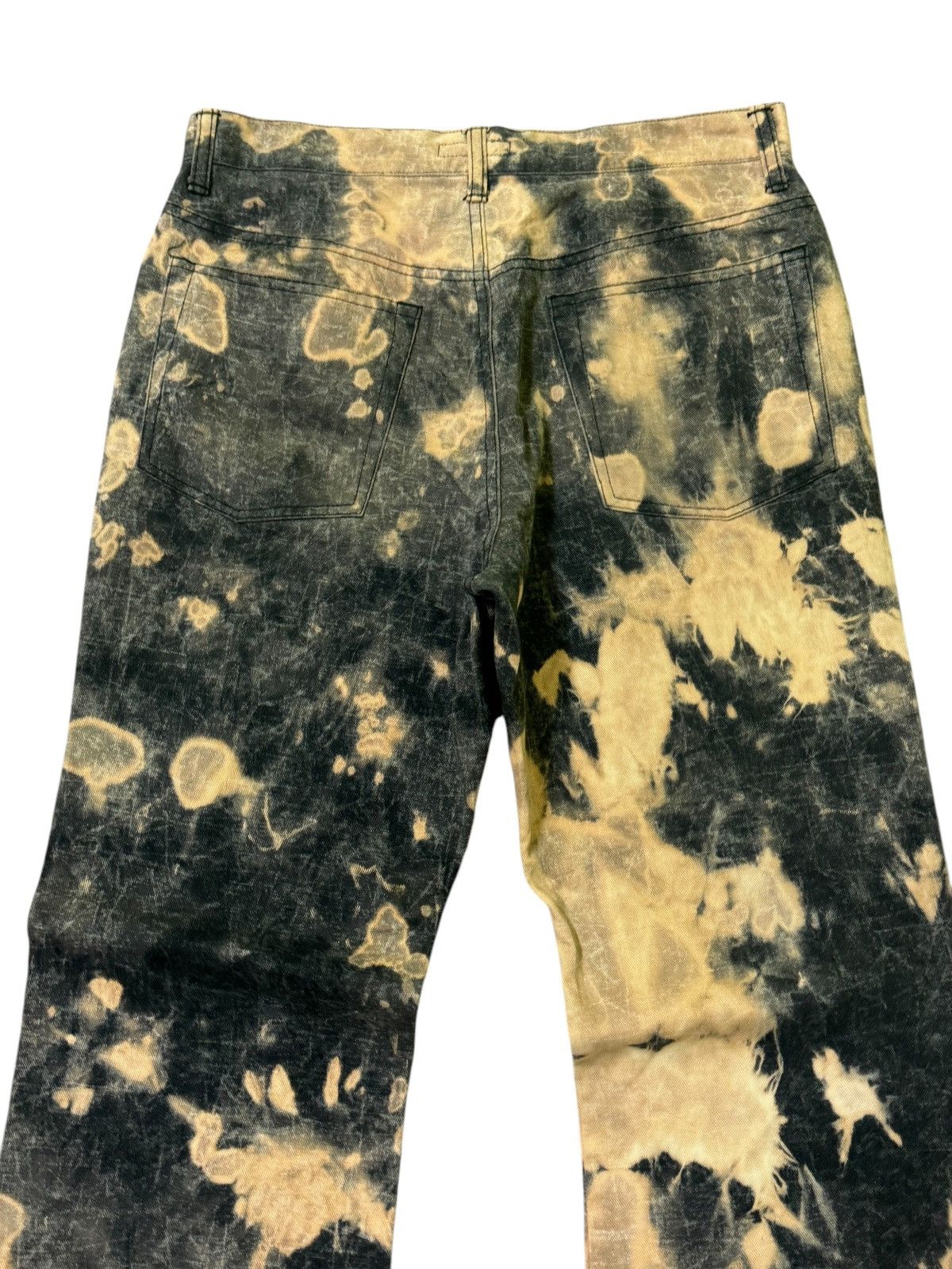 Issey Miyake Flare MCAPACHE Acid Wash Smoked Style Denim Jeans Size US 28 / EU 44 - 8 Thumbnail