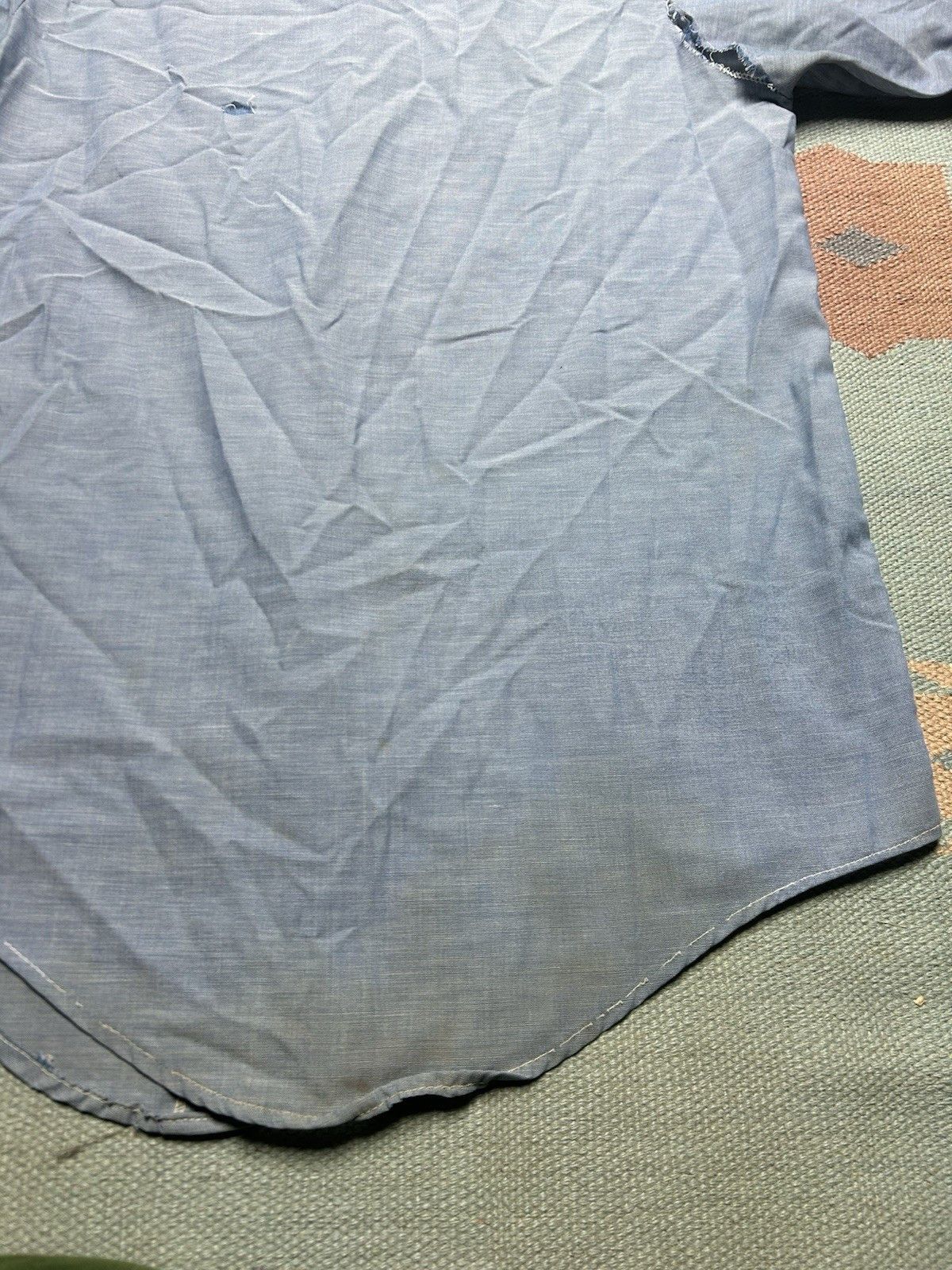 Vintage Vtg 70 chambray work shirt King Kole distressed AS IS Medium Size US M / EU 48-50 / 2 - 13 Thumbnail