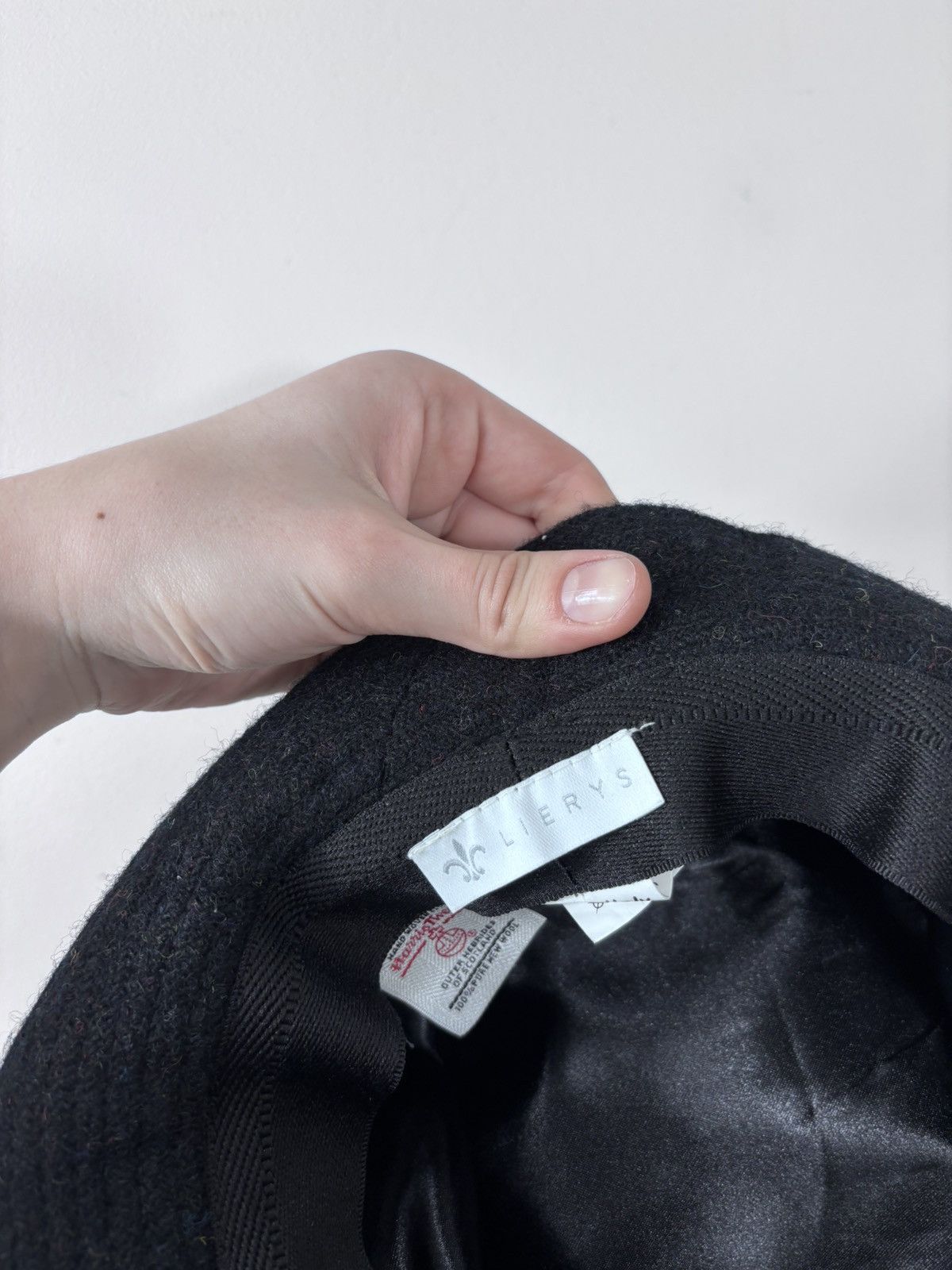 Harris Tweed Lierys Harris Tweed Black Wool Trilby Fedora Hat Size ONE SIZE - 18 Thumbnail
