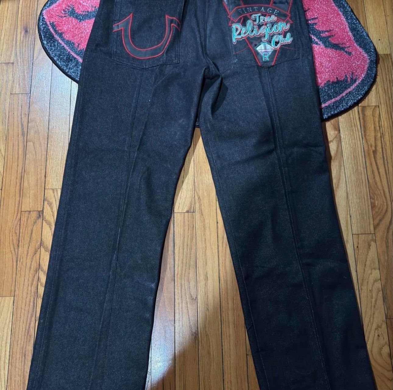True Religion True Religion Denim Jeans Vintage Deadstock Logo Back Pocket Size US 38 / EU 54 - 3 Thumbnail