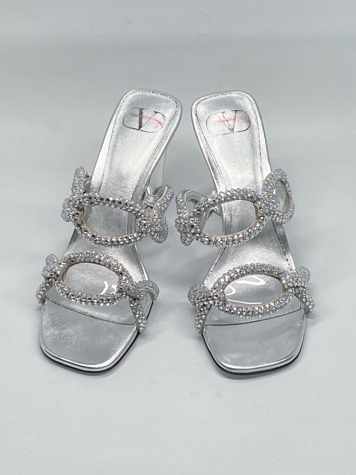 Valentino Valentino Garavani Chain embellished heel sandals size 36.5 Size US 6.5 / IT 36.5 - 5 Thumbnail