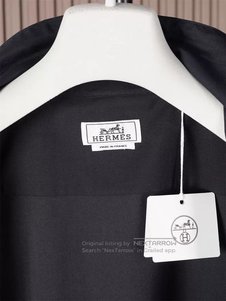 Hermes Hermes Cashmere/cotton stand collar jacket Size US M / EU 48-50 / 2 - 6 Thumbnail