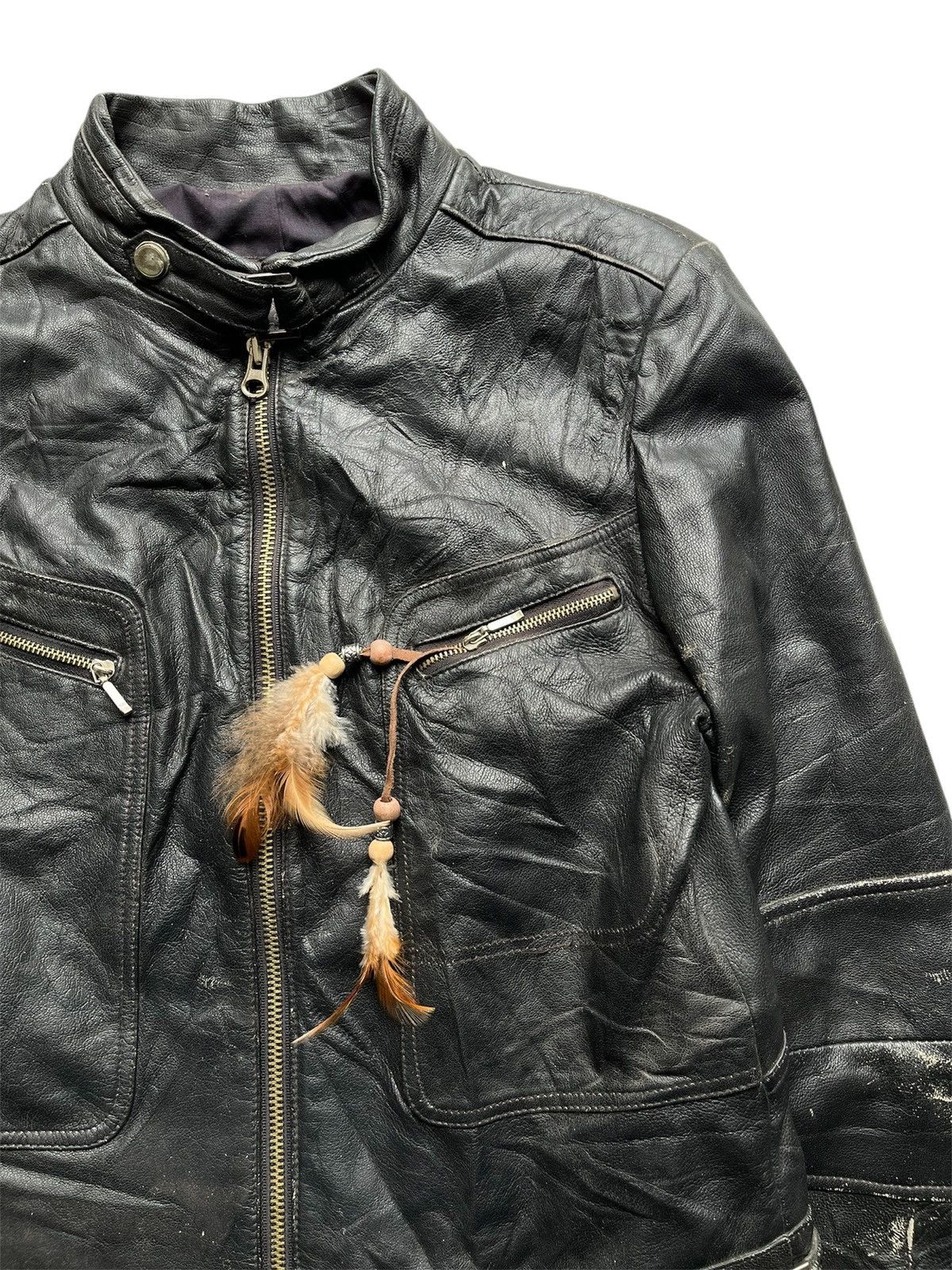 Isamu Katayama Backlash 2000s Lio Bell biker leather jacket Size US S / EU 44-46 / 1 - 3 Thumbnail