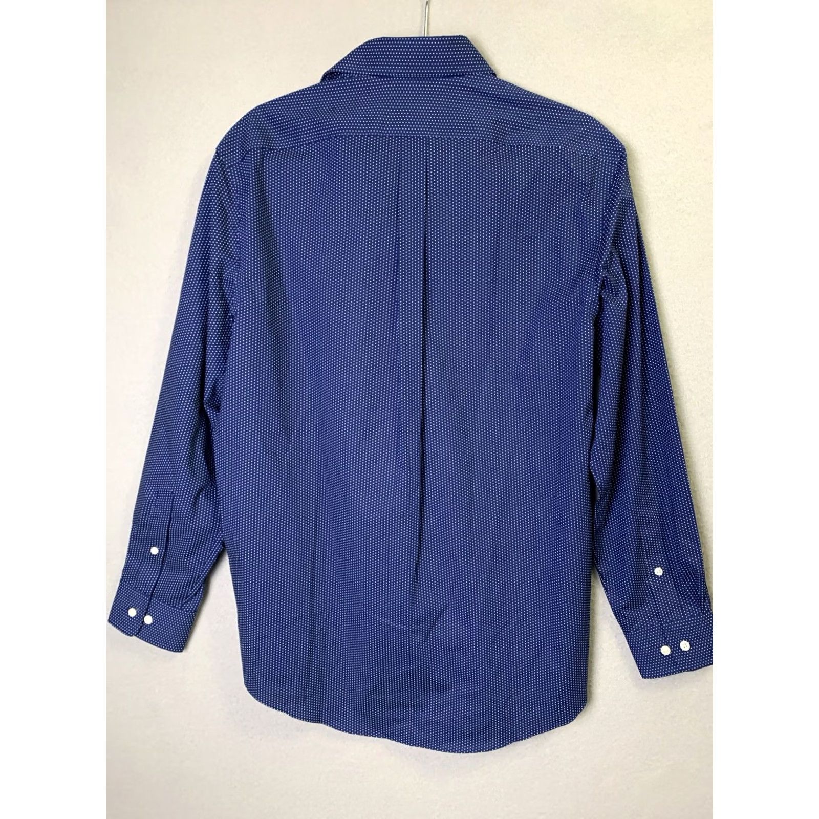 Ralph Lauren Lauren Ralph Shirt Mens L Blue Button Polka Dot Regular Fit Size US L / EU 52-54 / 3 - 2 Thumbnail
