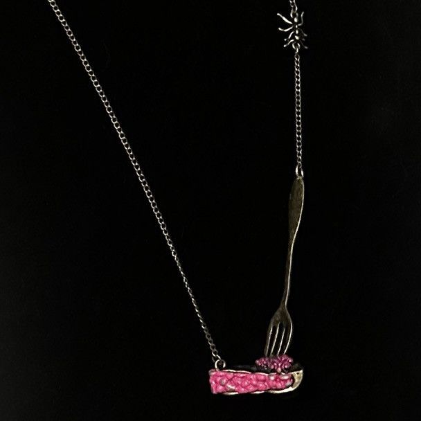 Other Slice of pie with fork necklace Size ONE SIZE - 4 Thumbnail