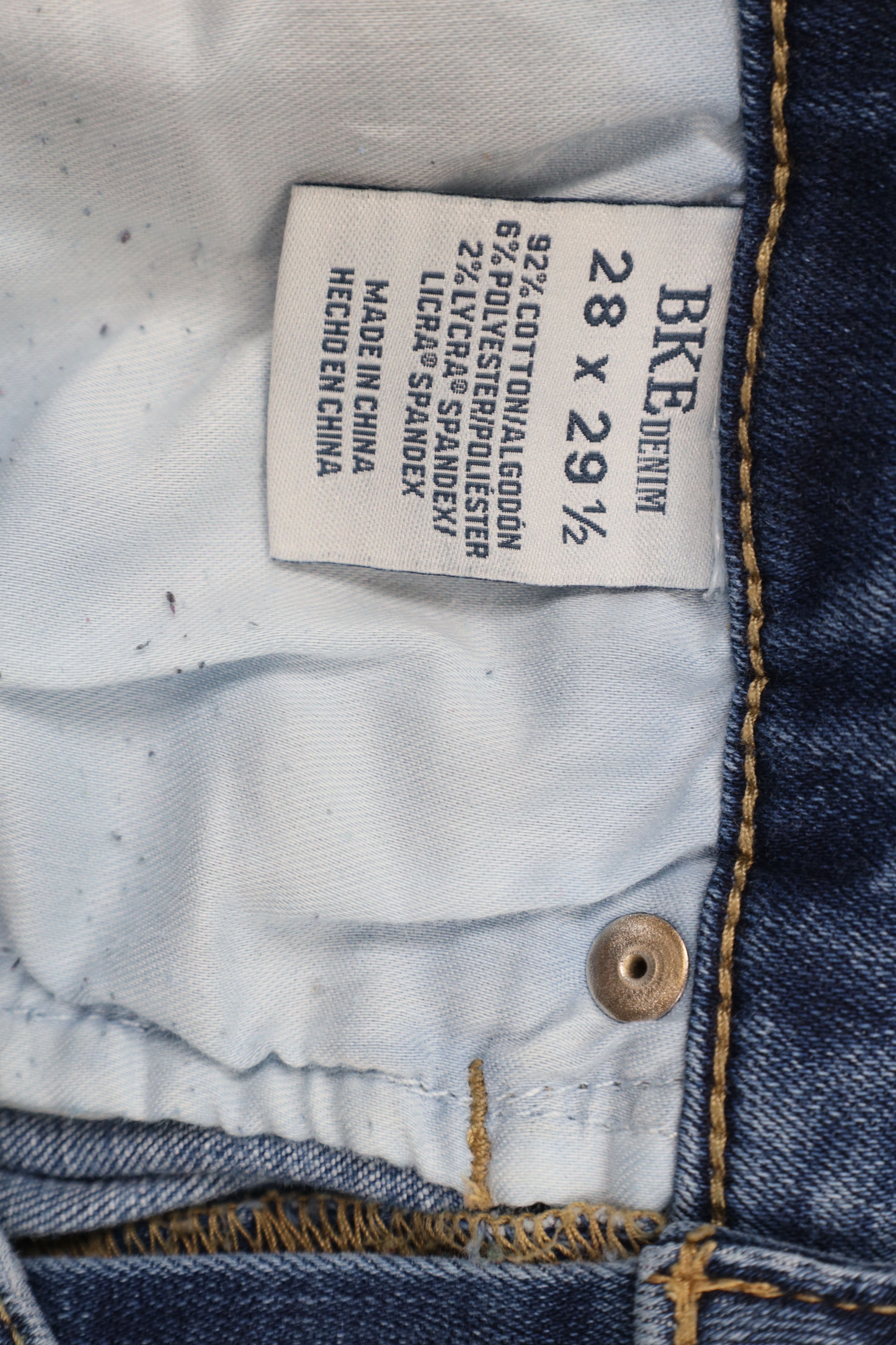 Vintage Buckle BKE Stella Slim Fit Low Rise Bootcut Denim Jeans Size 28" / US 6 / IT 42 - 9 Thumbnail