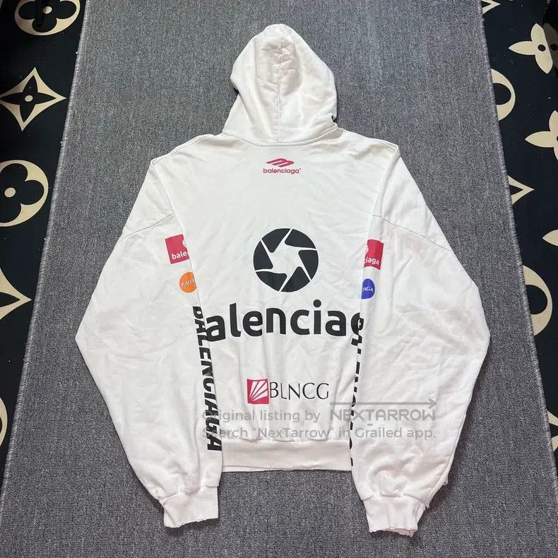 Balenciaga Balenciaga Racing Slogan Bullet Screen Letter Logo Printed Size US XL / EU 56 / 4 - 1 Thumbnail