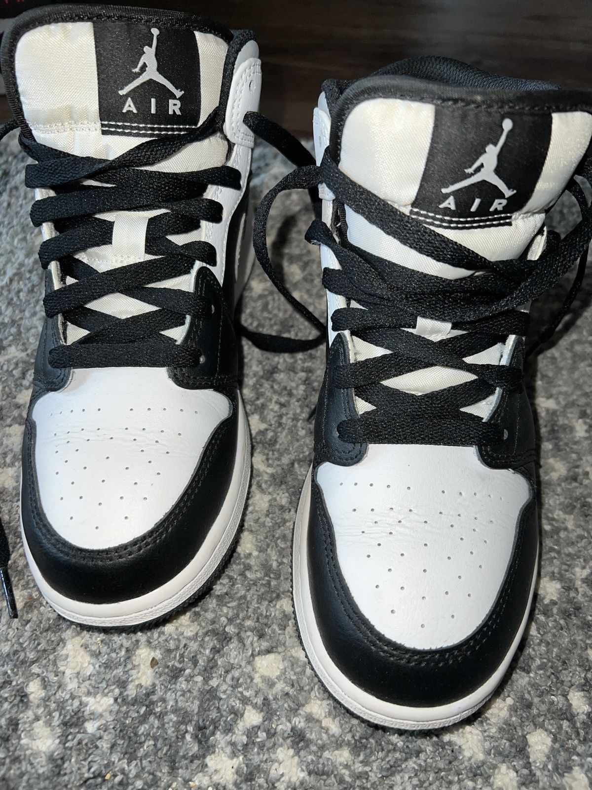 Jordan Brand Air Jordan 1 mid WHITE SHADOW Size US 5 / EU 37 - 4 Thumbnail