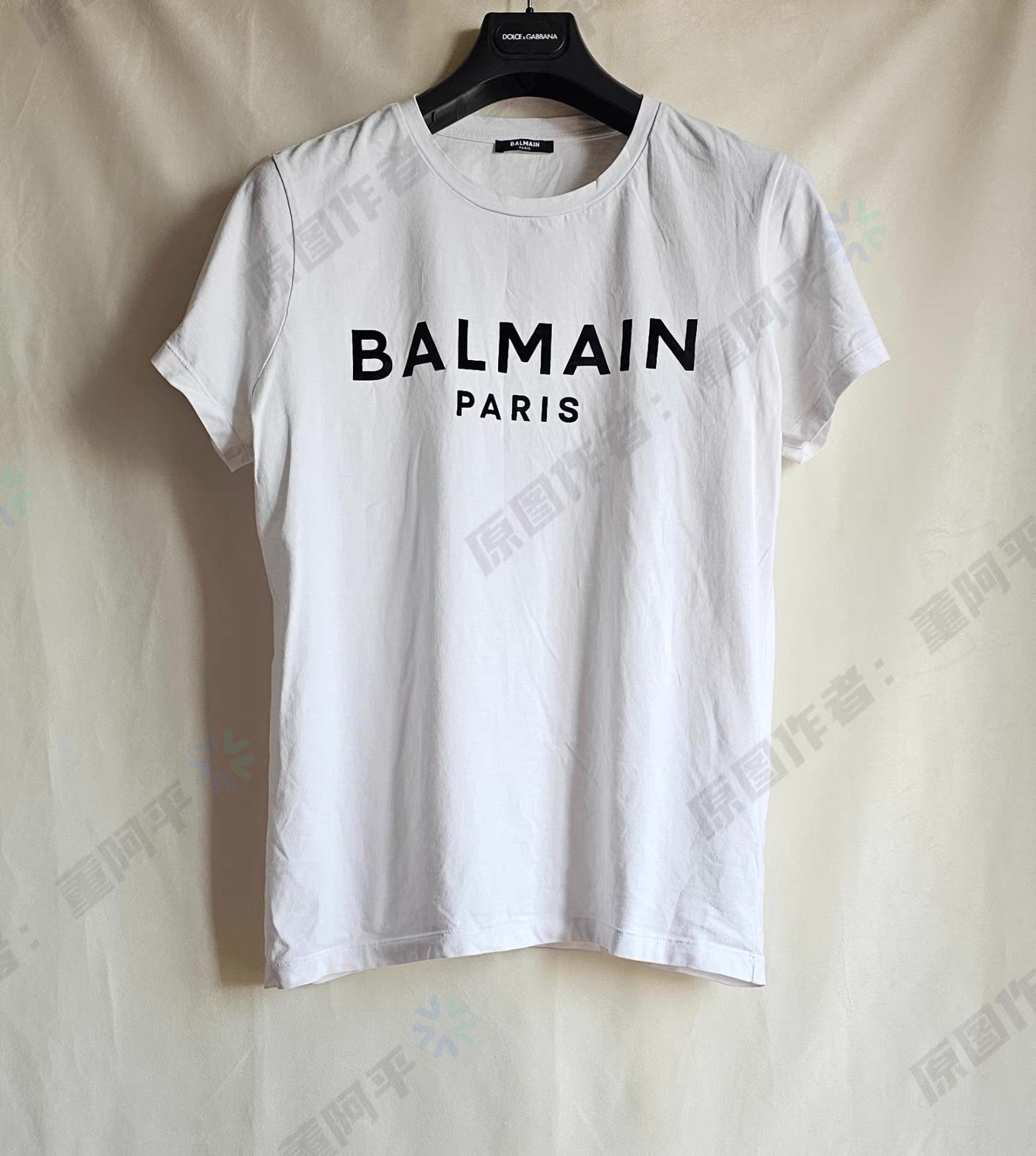 Balmain Balmain white short-sleeve T-shirt Q4 Size US L / EU 52-54 / 3 - 1 Thumbnail