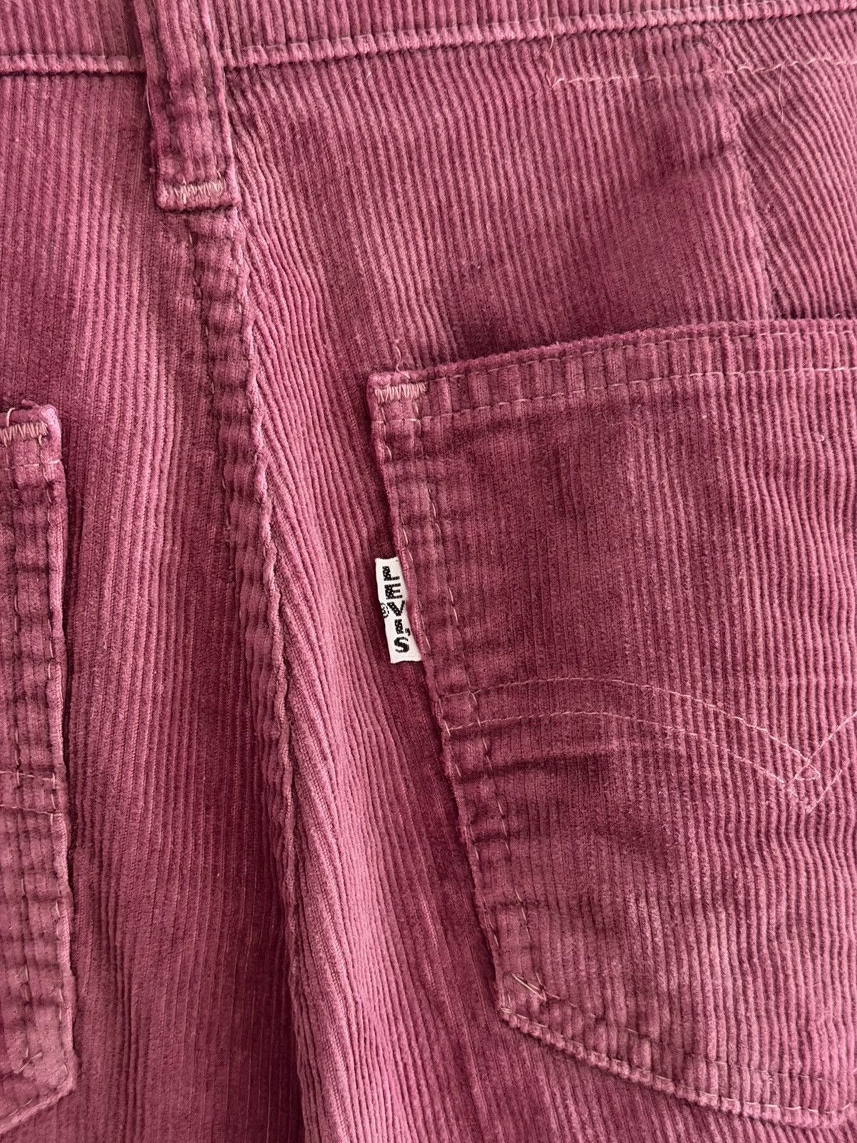 Levi's Vintage Levi’s White Tab Big E Corduroy Pants Talon Zip Size US 27 - 3 Thumbnail