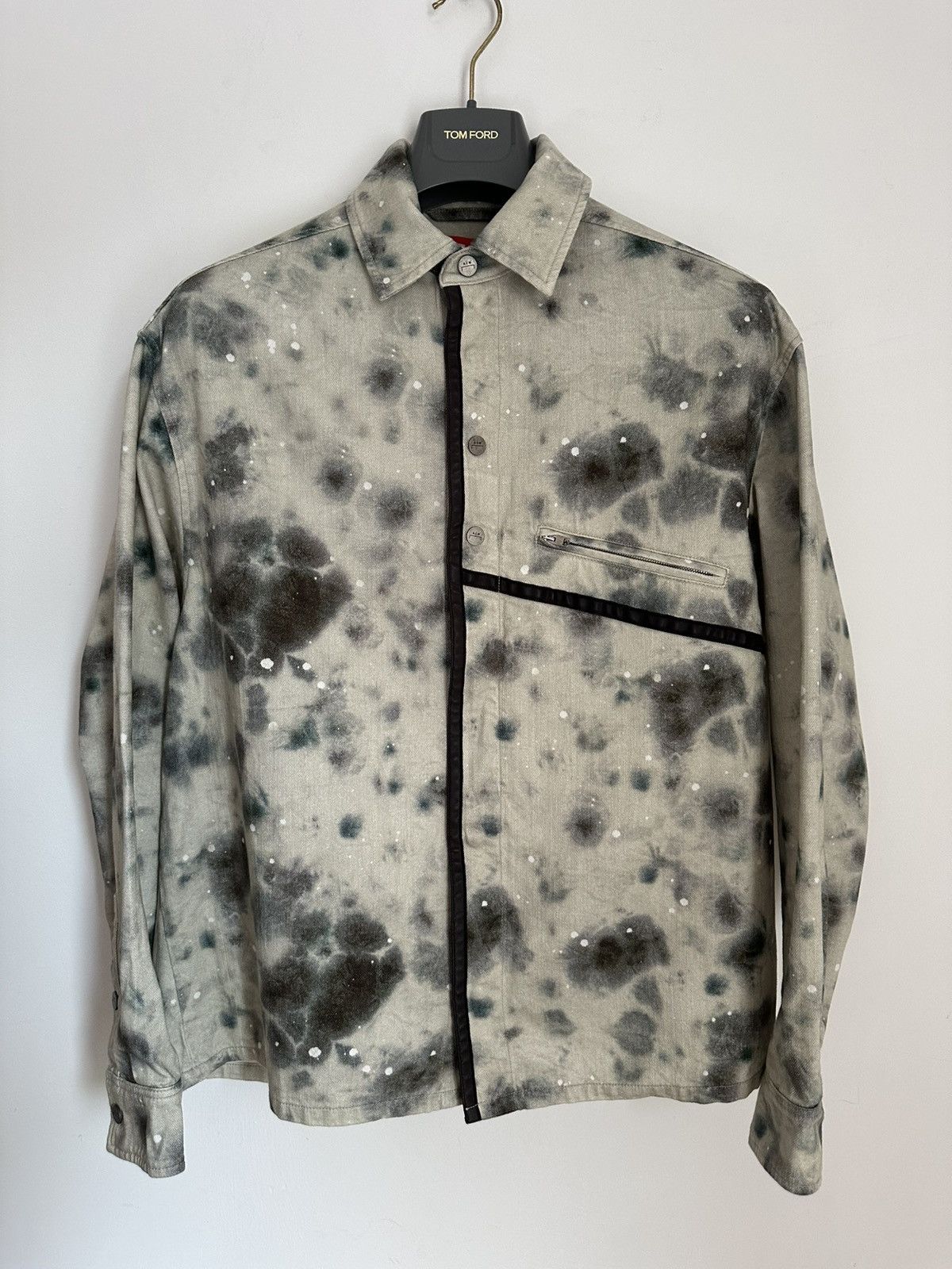 専用商品 DIESEL a-cold-wall コラボ ジャケット A-COLD-WALL* x Diesel Red Tag stain-print Lightweight