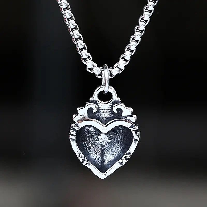 Jewelry CReative Love Heart Pendant Necklace Size ONE SIZE - 4 Thumbnail