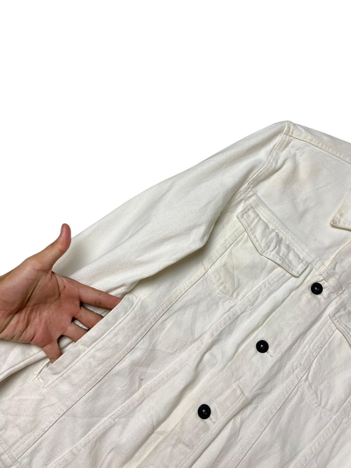 H&M × Japanese Brand × Vintage H&M Denim Jeans Jacket with Double Pocket (120) Size US M / EU 48-50 / 2 - 4 Thumbnail