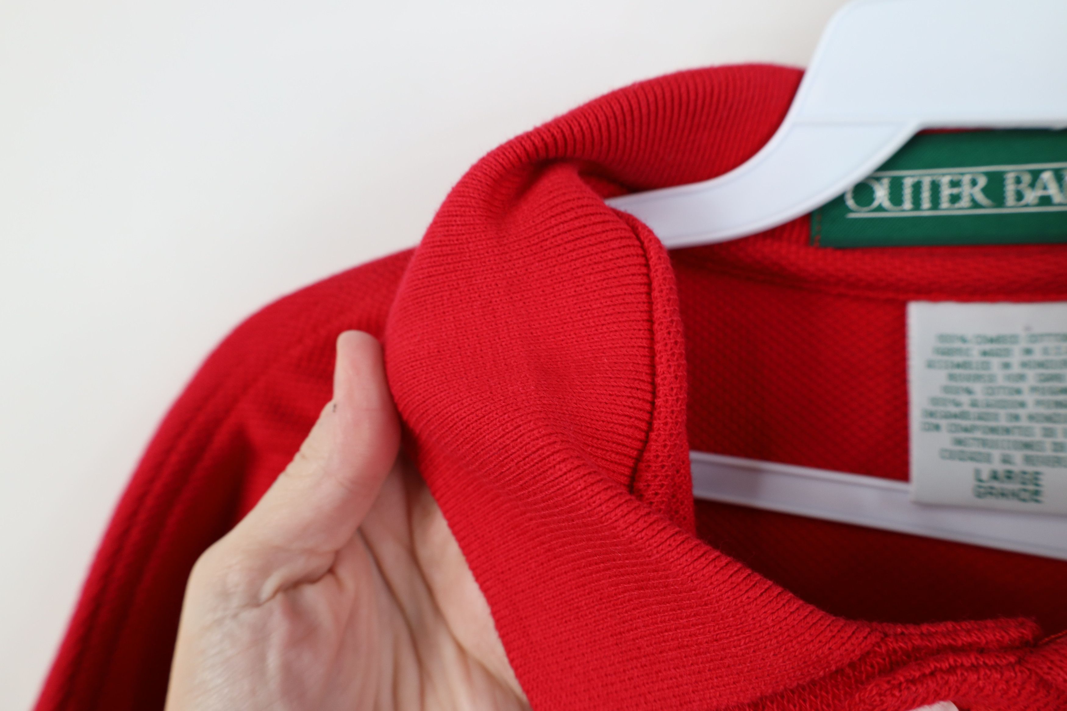 Vintage Vintage 90s Streetwear Blank Heavy Long Sleeve Rugby Polo Size US L / EU 52-54 / 3 - 6 Thumbnail