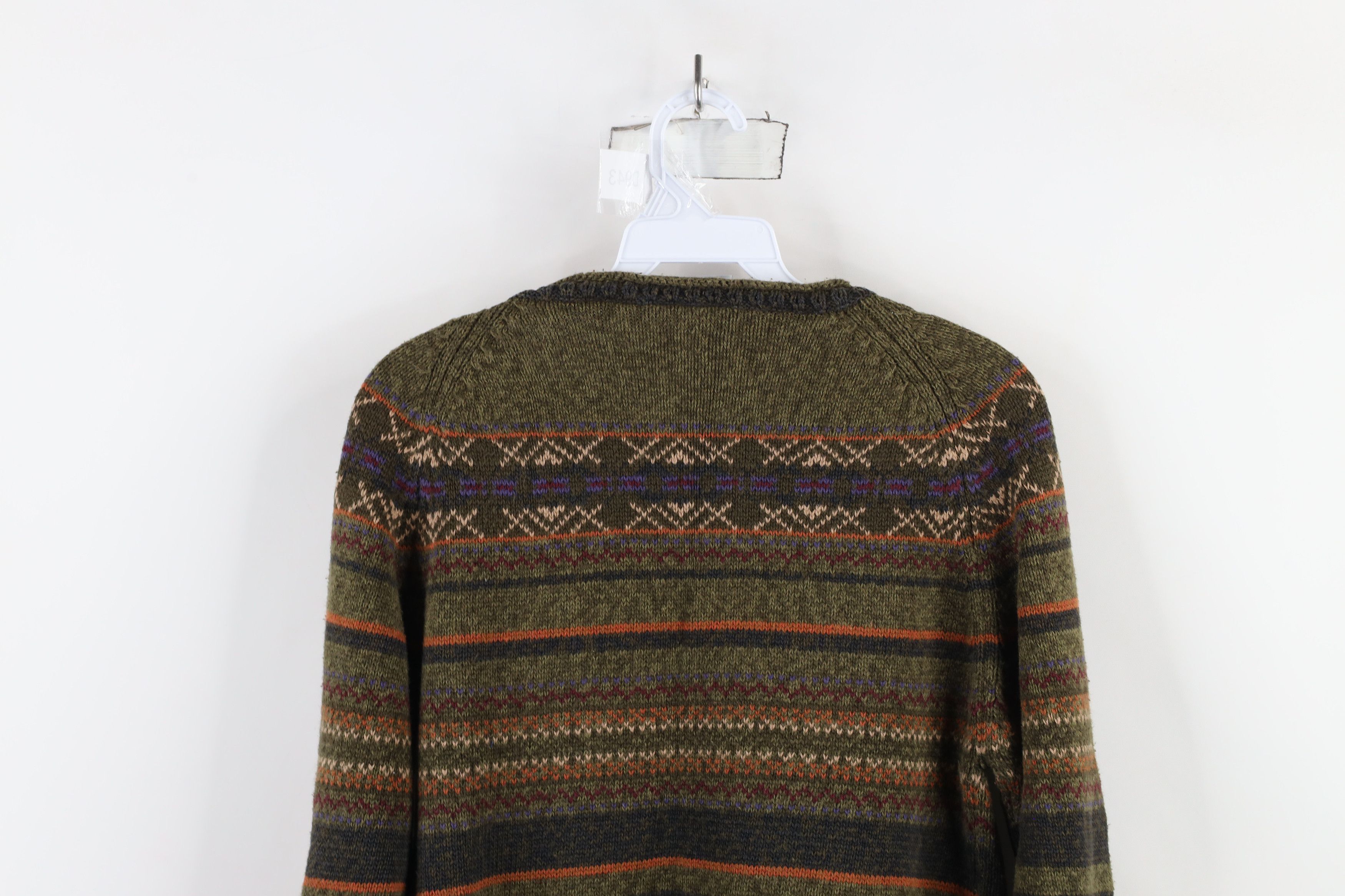 Vintage Vintage 90s Streetwear Rainbow Fair Isle Marled Knit Sweater Size M / US 6-8 / IT 42-44 - 8 Thumbnail