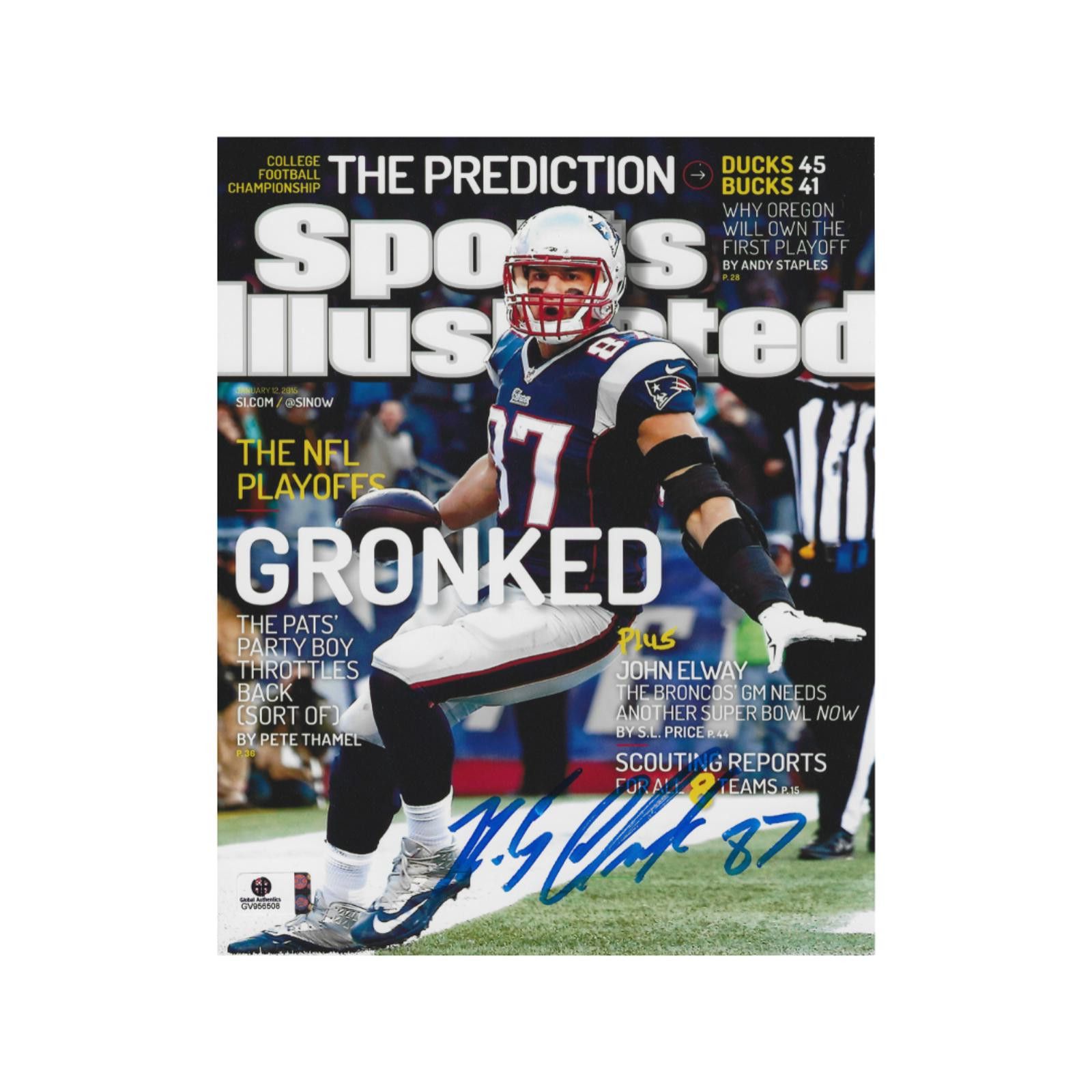 Other Rob Gronkowski Patriots Autographed 8x10 Photo coa W/Frame Size ONE SIZE - 3 Thumbnail