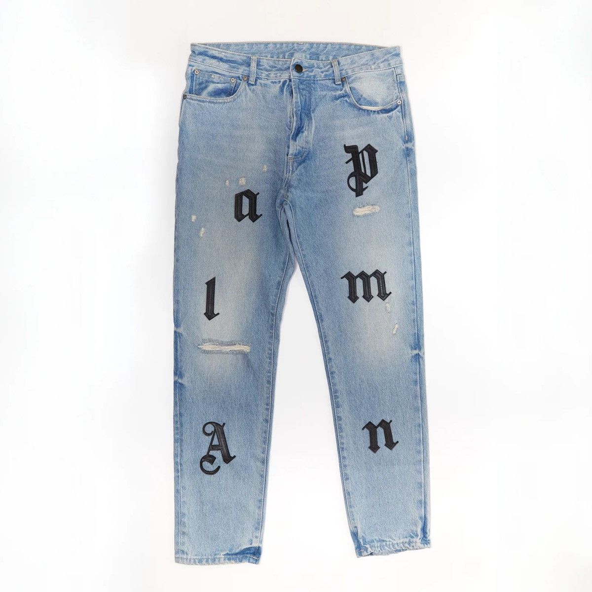 Palm Angels PALM ANGELS LOGO PATCHES JEANS Size US 34 / EU 50 - 1 Thumbnail