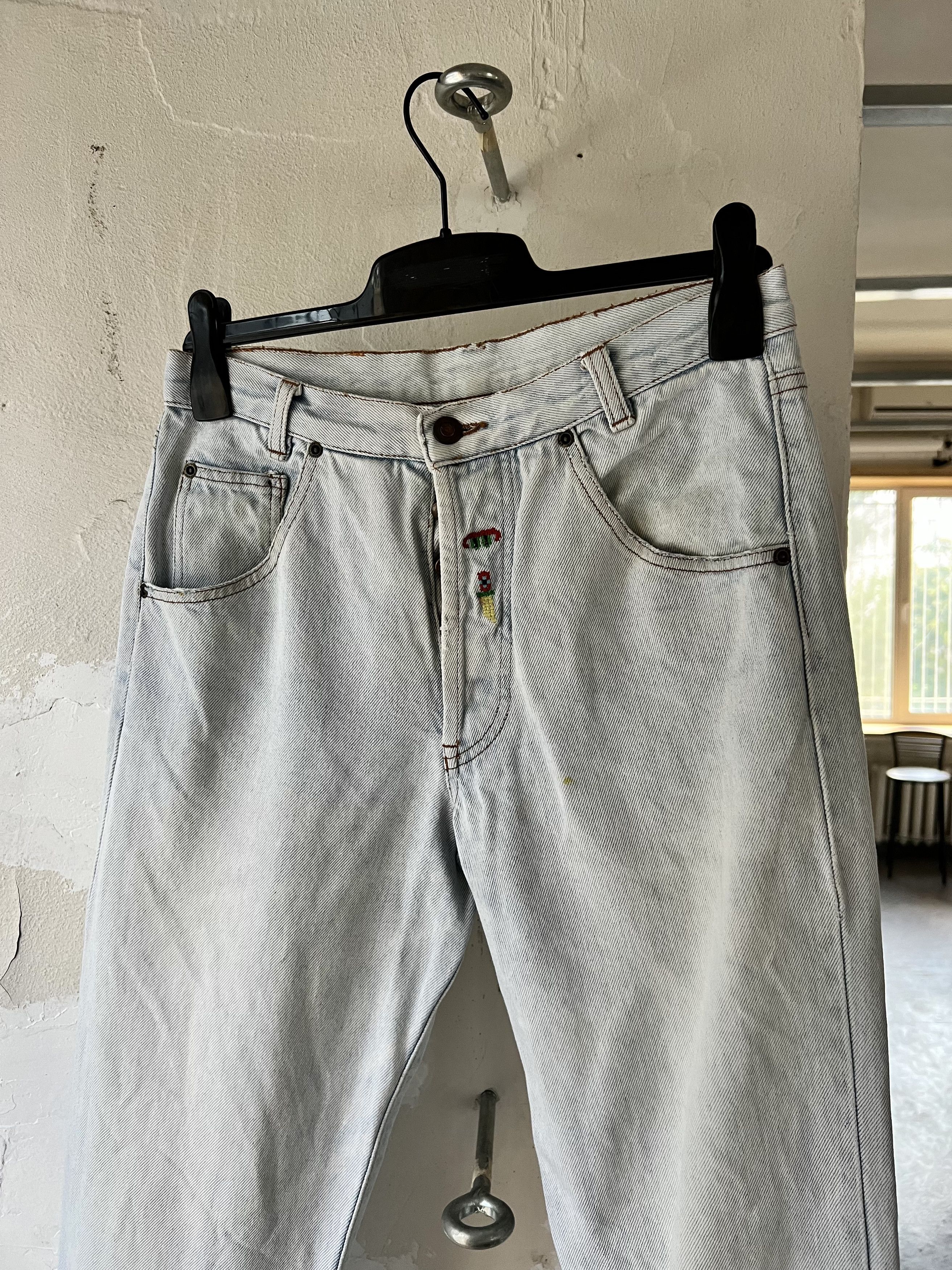 Denime × Unsound Rags × Vintage Neptun Vintage Heavy Baggie Denim Jeans Pants Size US 30 / EU 46 - 2 Thumbnail