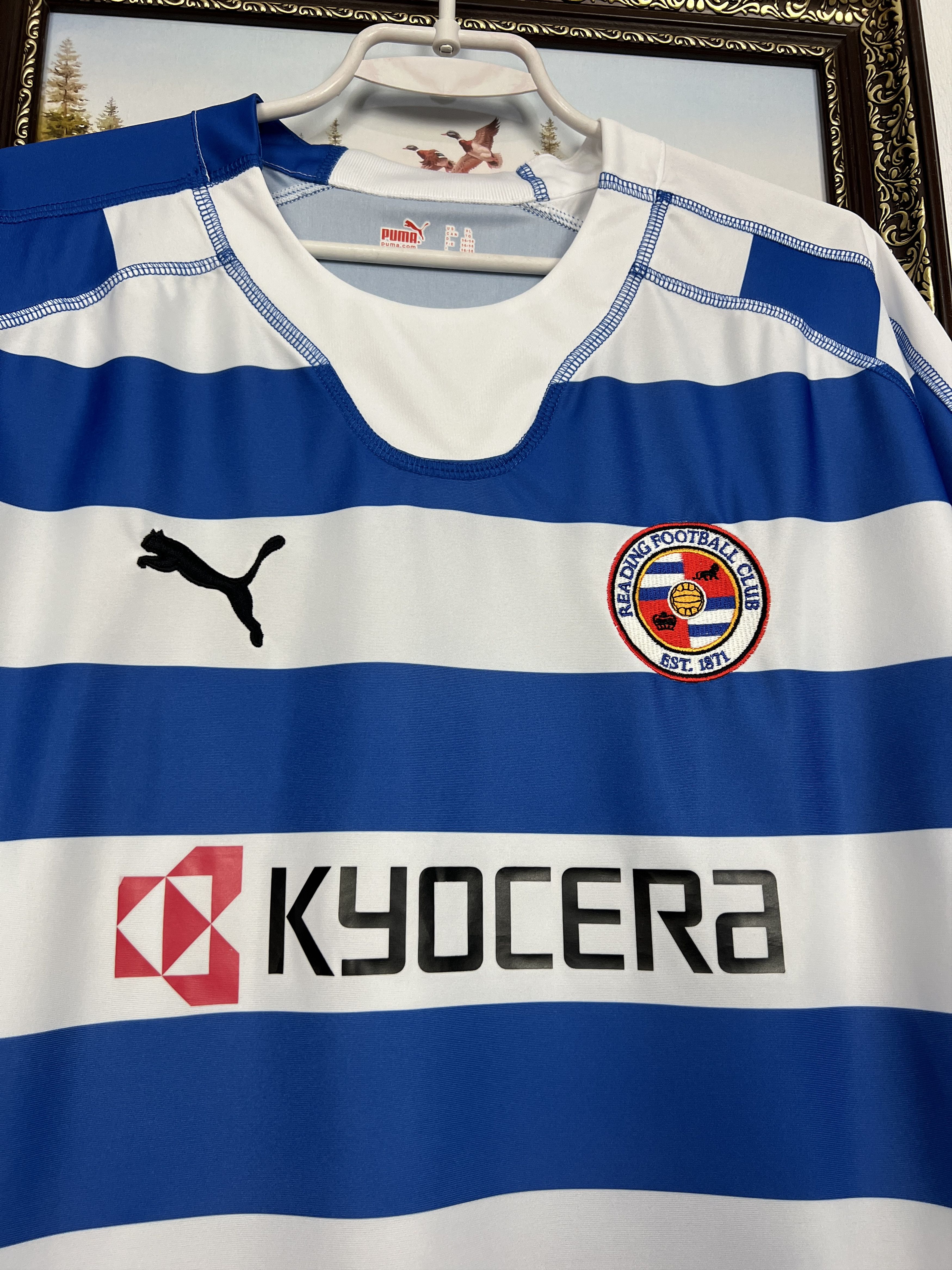 Puma Reading Home football shirt 2006 Soccer Jersey Trikot Rare Size US XL / EU 56 / 4 - 3 Thumbnail