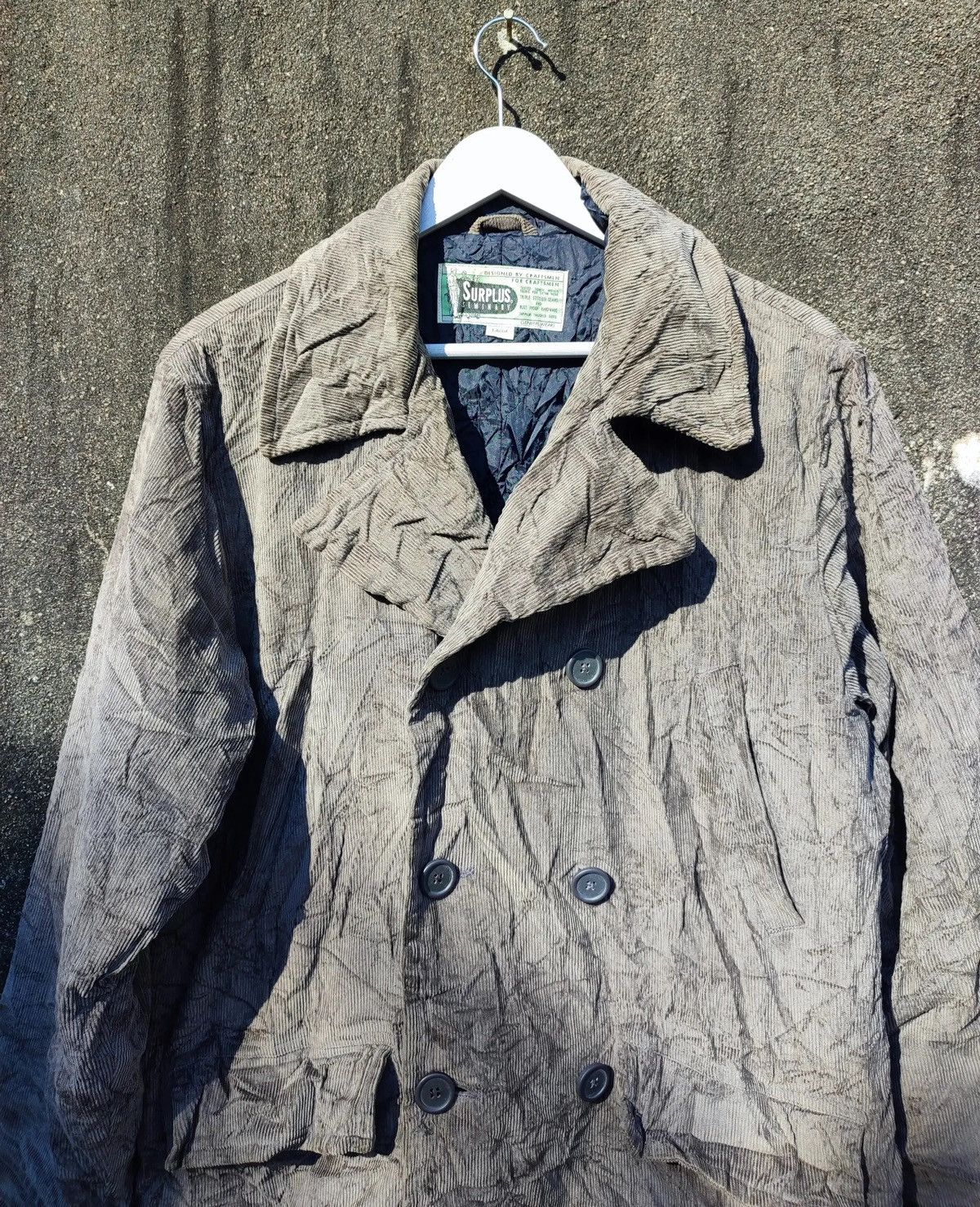 Vintage Vintage Surplus Seminary Crinkle Gray Work Jacket Size US L / EU 52-54 / 3 - 4 Thumbnail