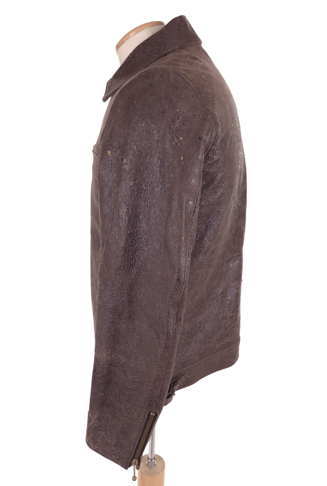 Blackmeans Blackmeans Distressed Leather Jacket Size 4 US Slim Fit M M Size US M / EU 48-50 / 2 - 6 Thumbnail