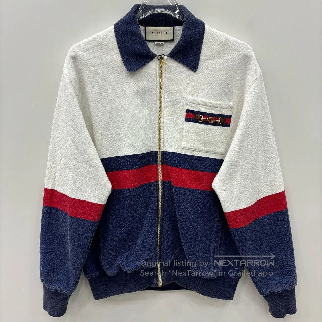 Gucci Gucci Washed Stripe Zip Jacket. Size XS / US 0-2 / IT 36-38 - 1 Thumbnail