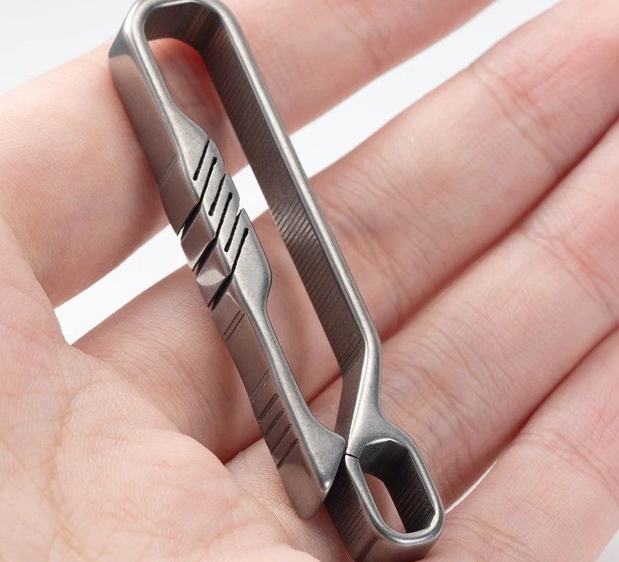 Other Titanium Waist Belt Buckle Key Ring EDC Keychain Small Size Size ONE SIZE - 1 Thumbnail