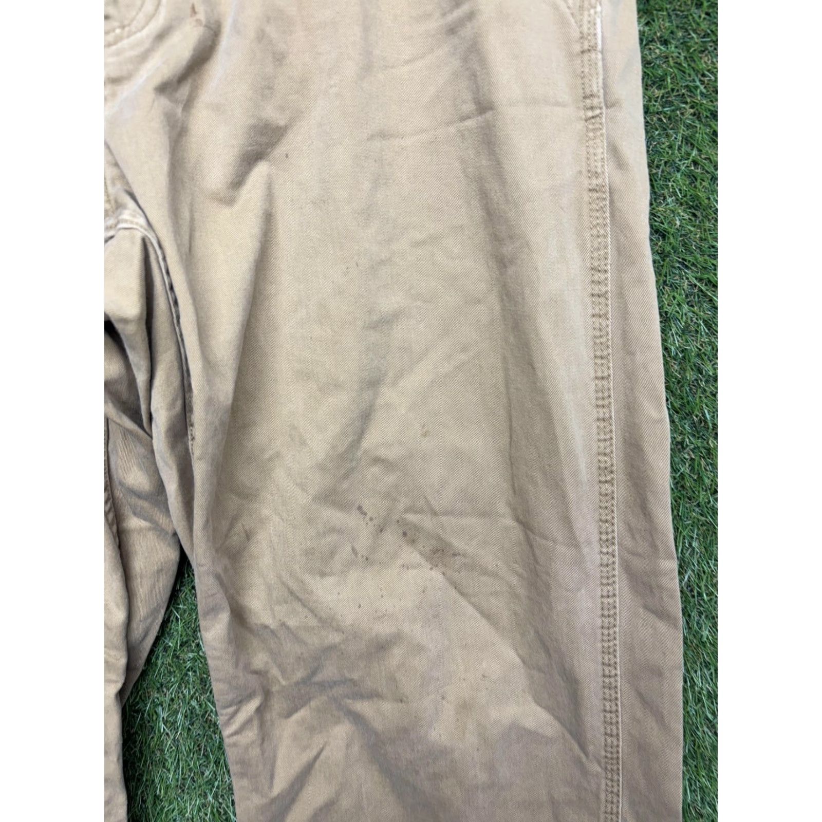 Gap VINTAGE Gap Khakis Pants Mens 38x30 Beige Clear Workwear Bootcut Relaxed Canvas 100% Cotton Front Pockets Zip Mens Size US 38 / EU 54 - 2 Thumbnail